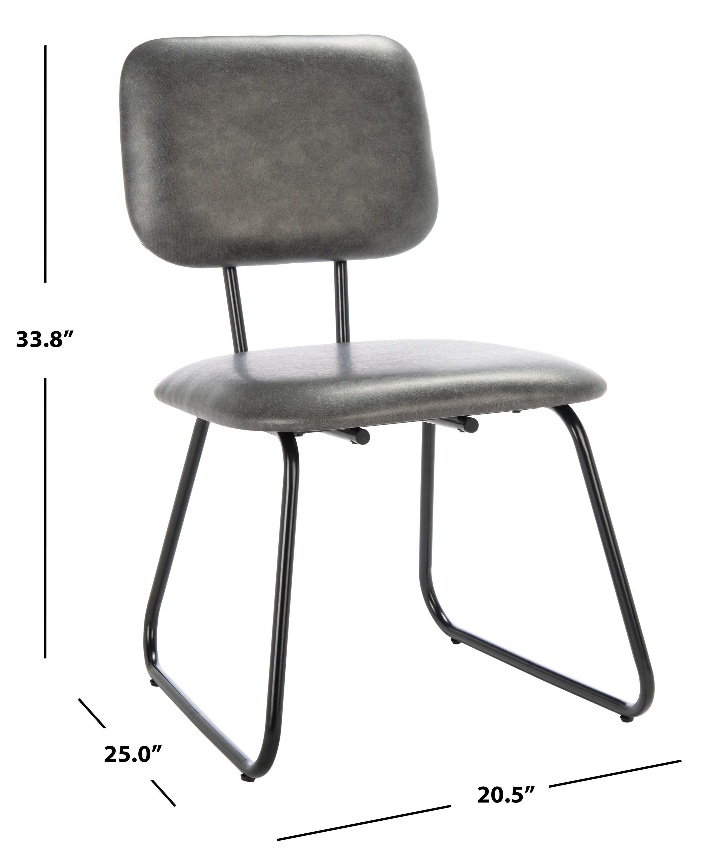 Chavelle Side Chair (Set Of 2) - Grey/Black - Safavieh