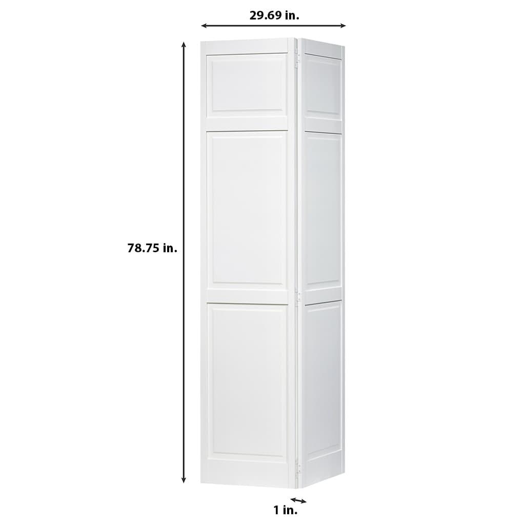 Kimberly Bay Paneled Wood Primed Bi-Fold Door