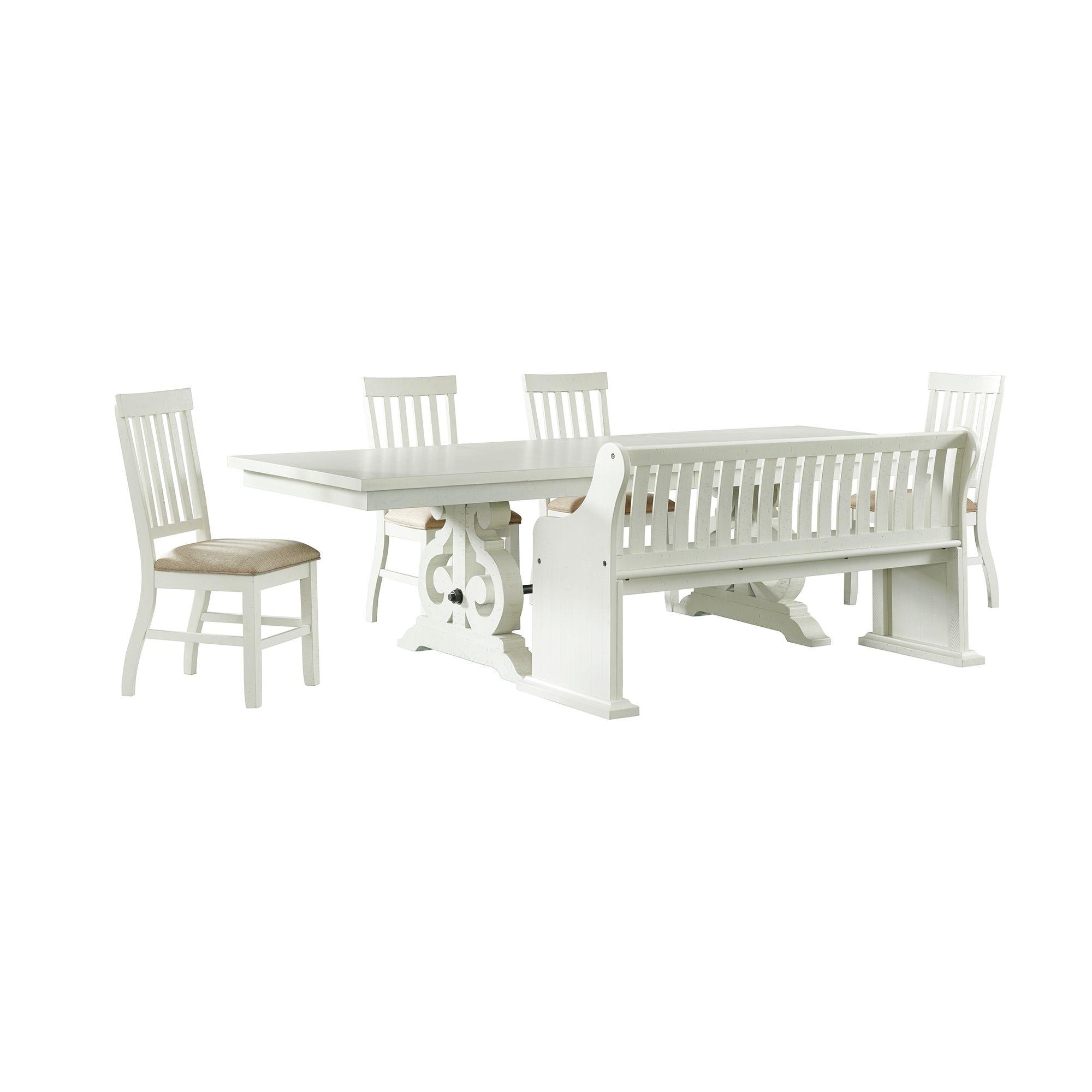 Picket House Furnishings Stanford 6PC Dining Set in White