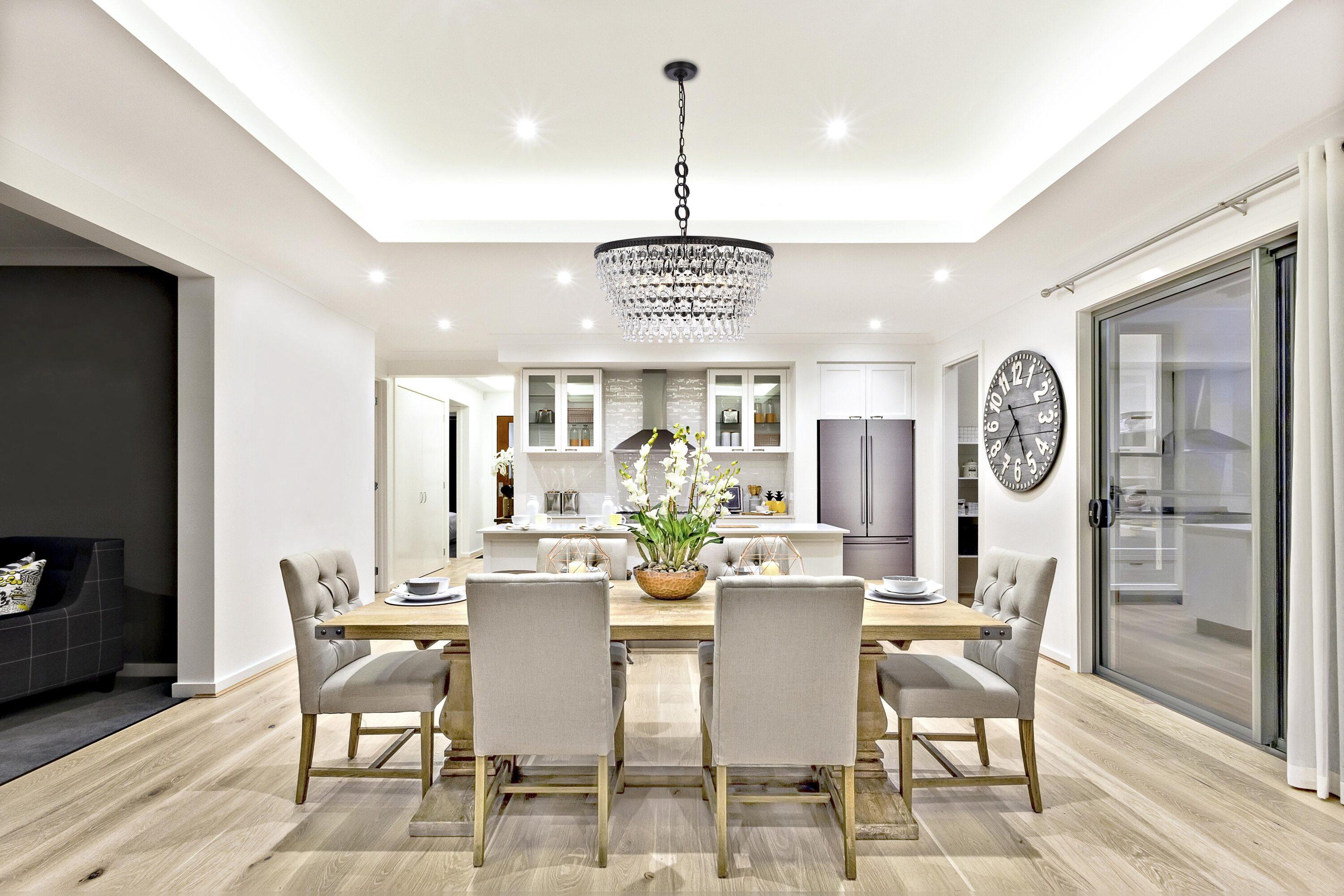 Beno 6 - Light Dimmable Tiered Chandelier