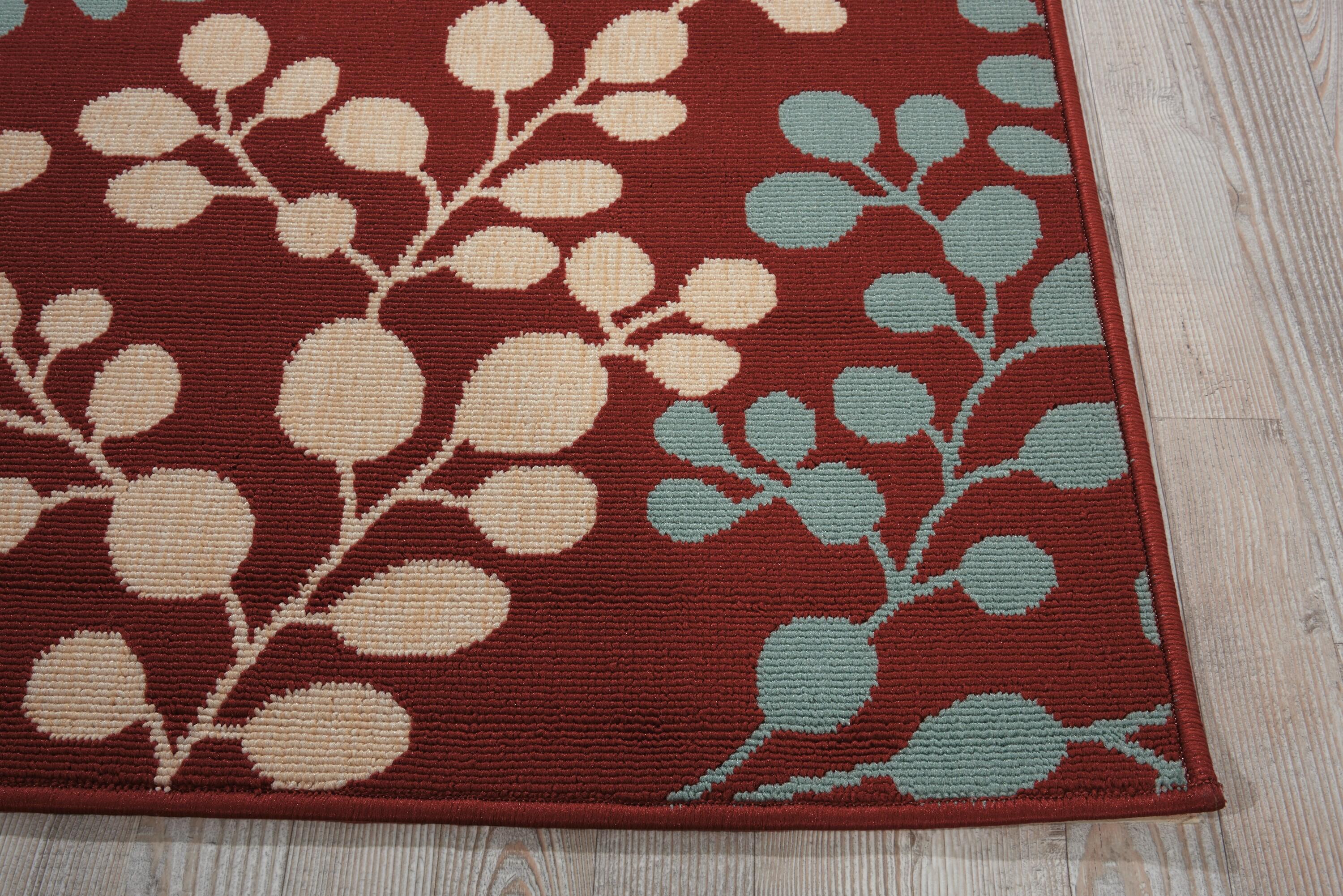 Nourison Caribbean Rust Indoor/Outdoor Area Rug CRB01 2'3" x 7'6"