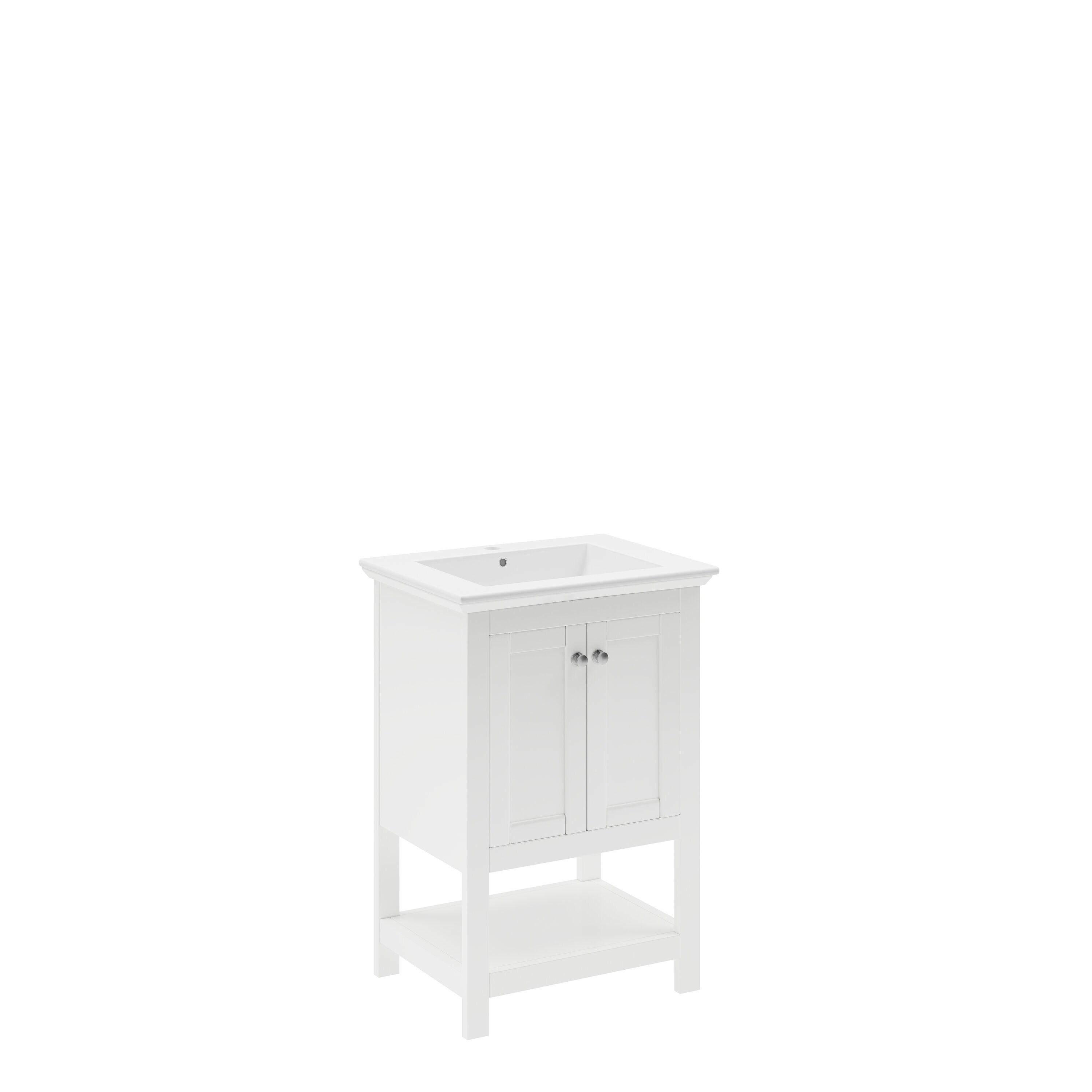 Fresca Manchester 24" White Traditional Bathroom Vanity