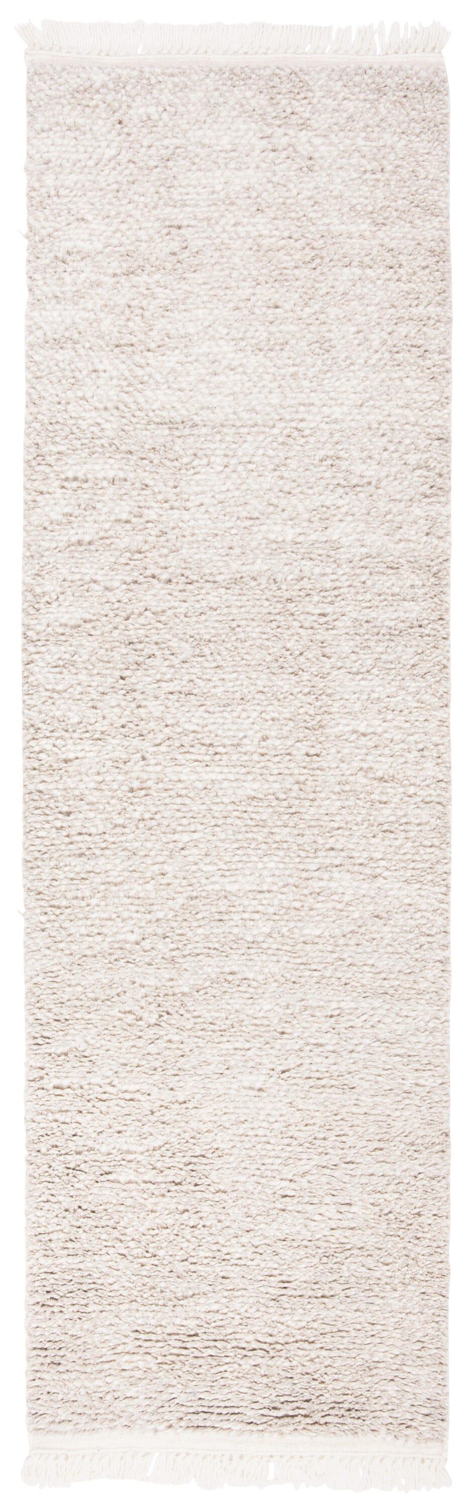 SAFAVIEH Casablanca Claud Solid Wool Runner Rug, Beige, 2'3" x 8'
