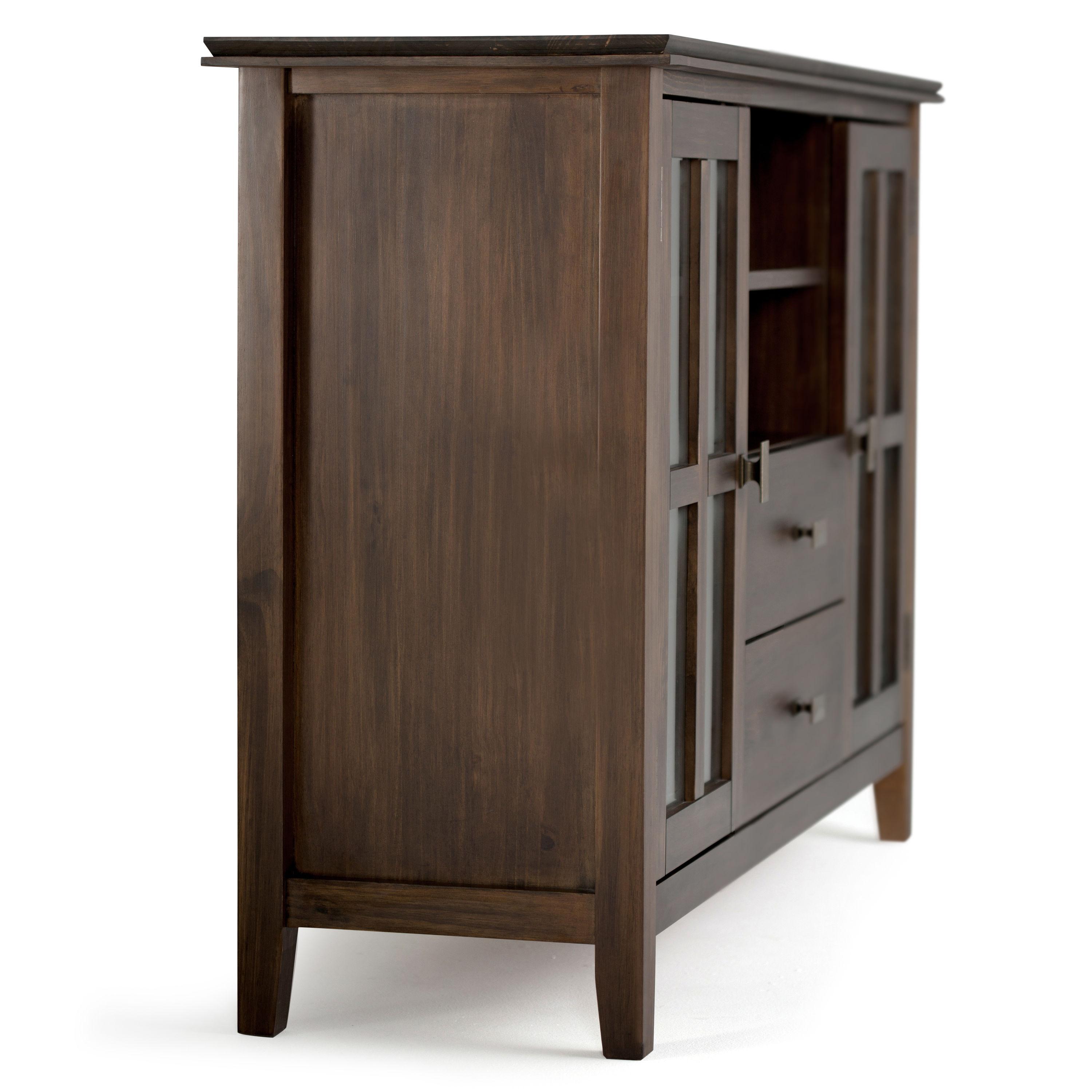 Simpli Home Artisan 53"W Solid Wood Contemporary Tall TV Stand for TVs up to 60" with Adjustable Shelves & Reviews | Wayfair