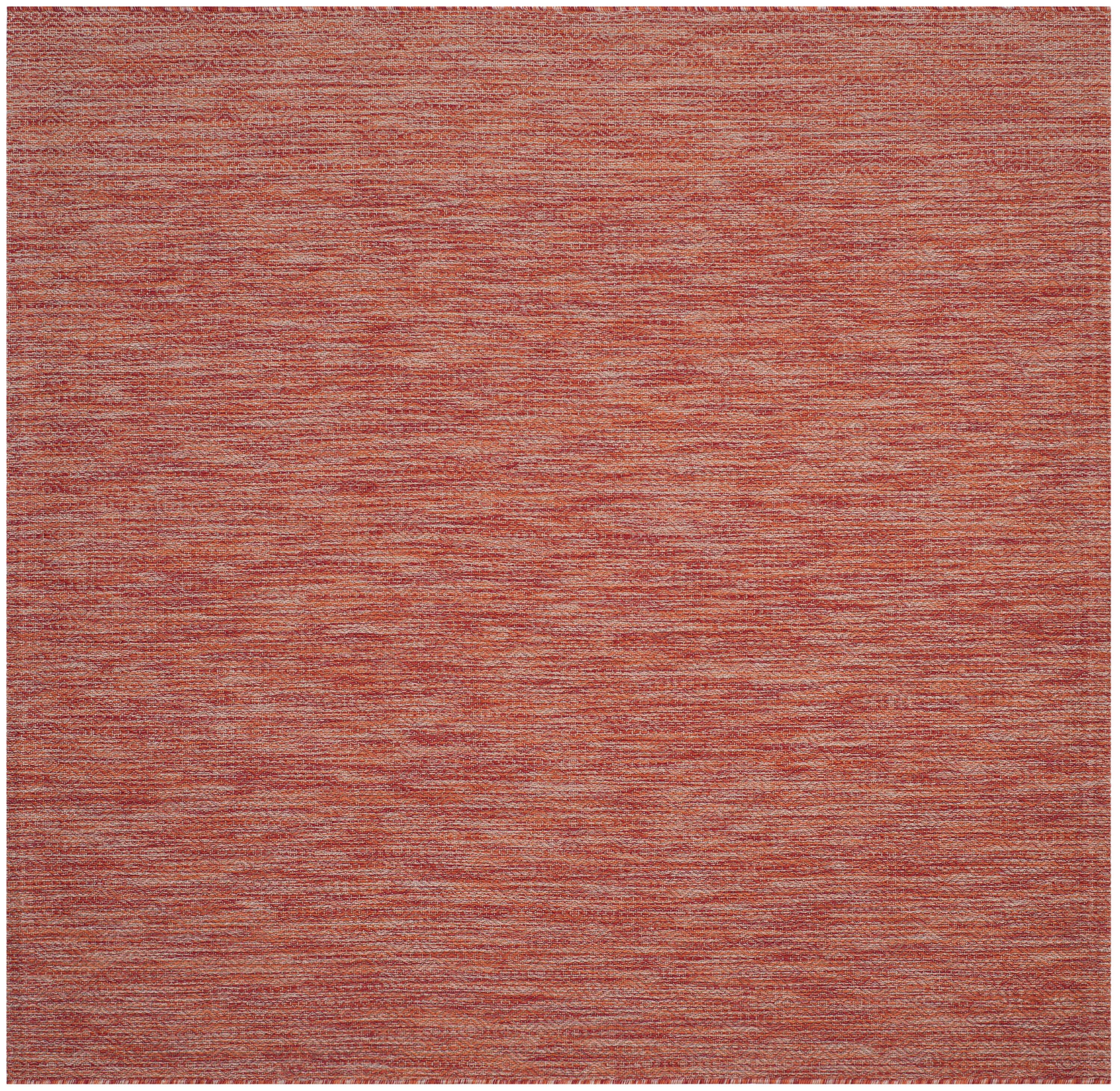 Courtyard CY8520 Power Loomed Indoor and Outdoor Area Rug - Red/Red - 6'7"x6'7" - Safavieh