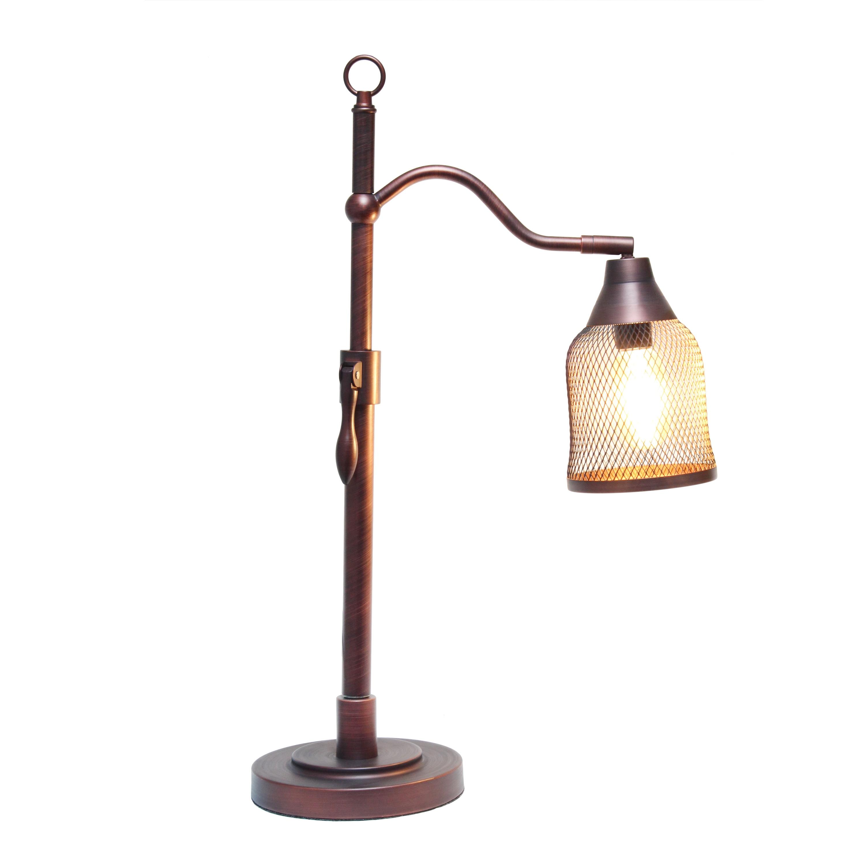 Williston Forge Fawnia 20.75" Red Bronze Arched Table Lamp & Reviews | Wayfair