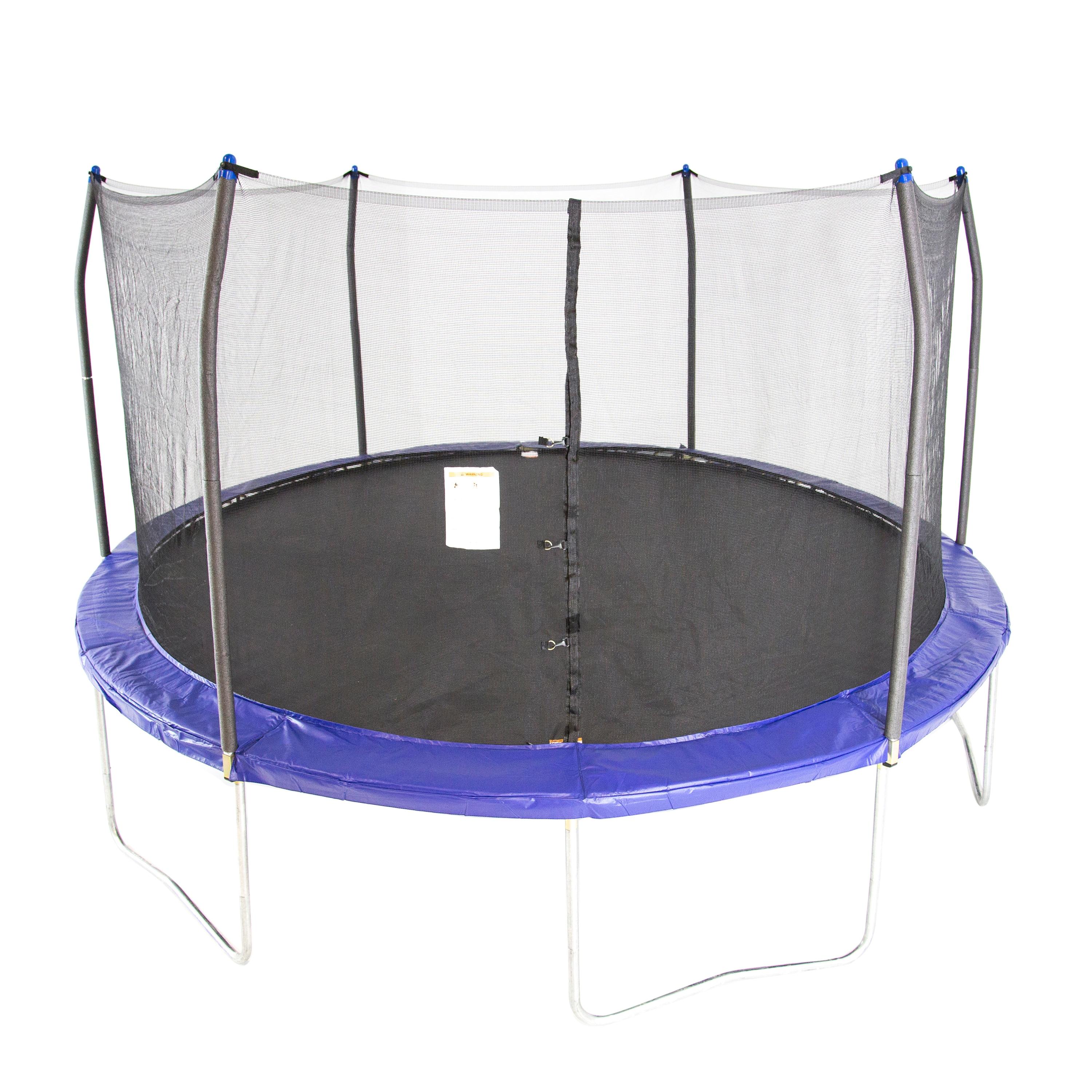 Skywalker Trampolines Skywalker Trampolines 15Ft Round Trampoline With Enclosure  Blue