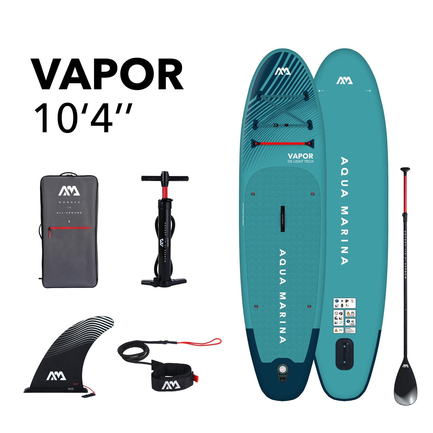 Aqua Marina 10.4'' Vapor Aqua Splash Paddleboard - Aqua Blue