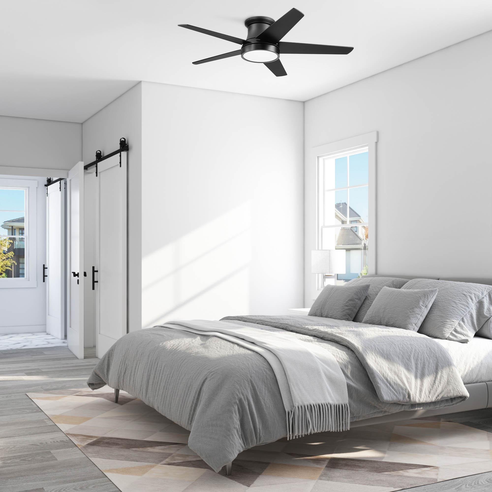 Honeywell Tynesdale 52" Contemporary Five Blade Ceiling Fan with Color Changing Light, Remote Control