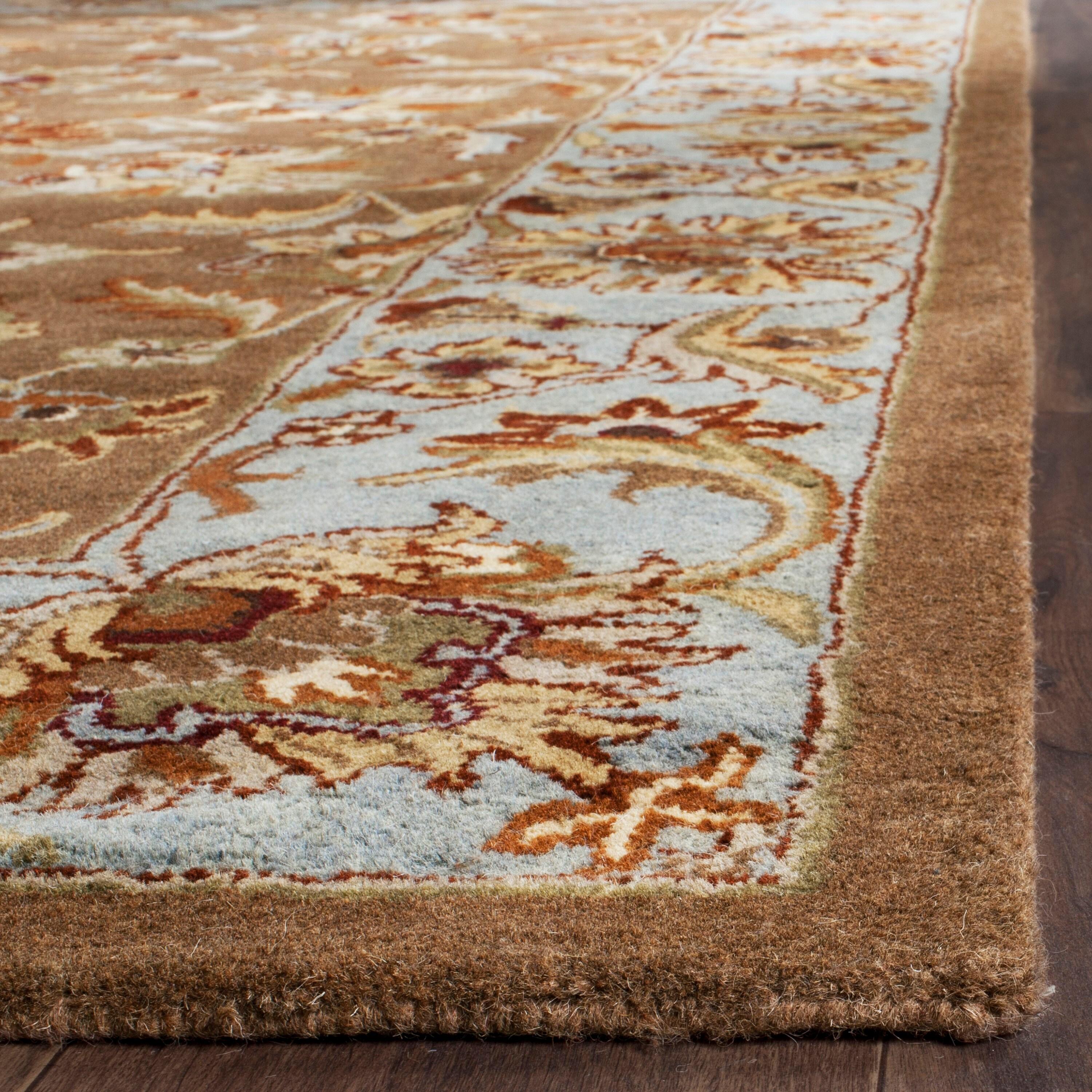 Heritage HG821 Hand Tufted Area Rug - Beige/Blue - 4'x6' - Safavieh.