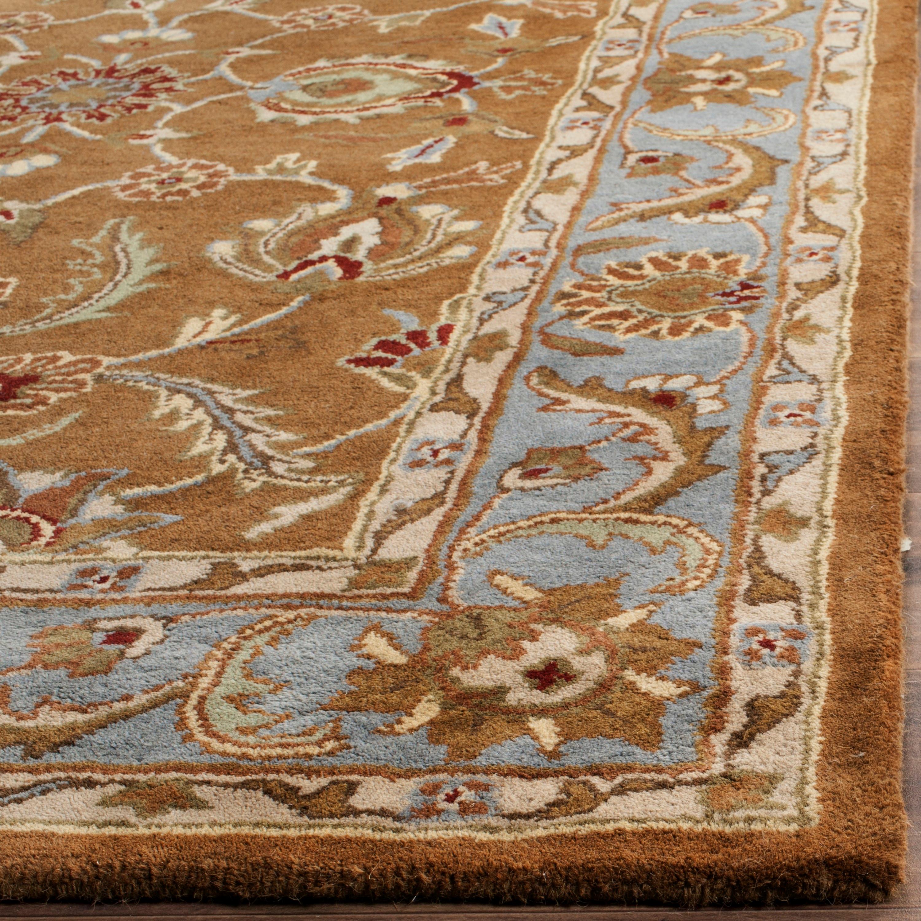 Heritage HG812 Hand Tufted Accent Rug - Brown/Blue - 2'3"x4' - Safavieh.