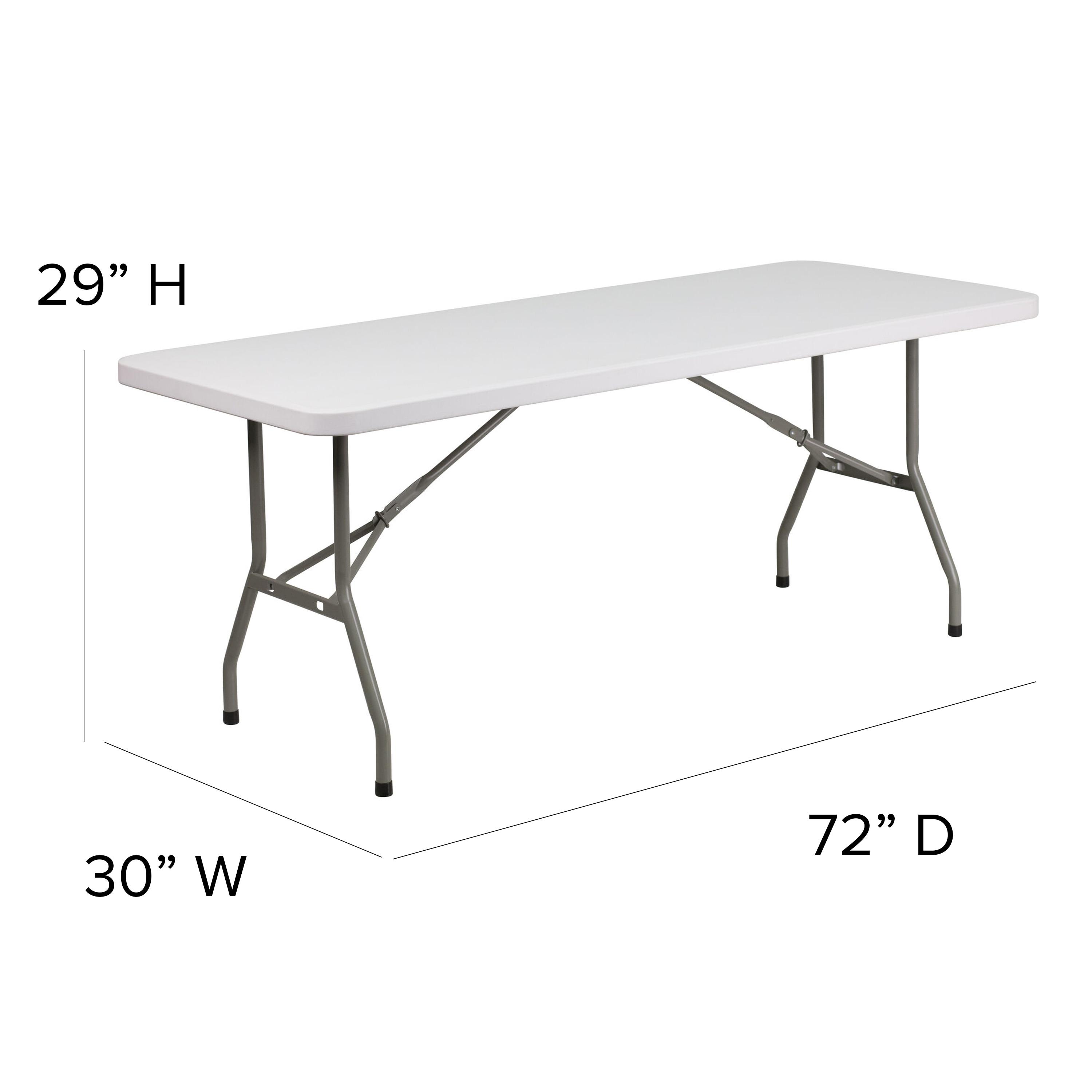 Flash Furniture Noah Rectangular Plastic Folding Training and Event Table