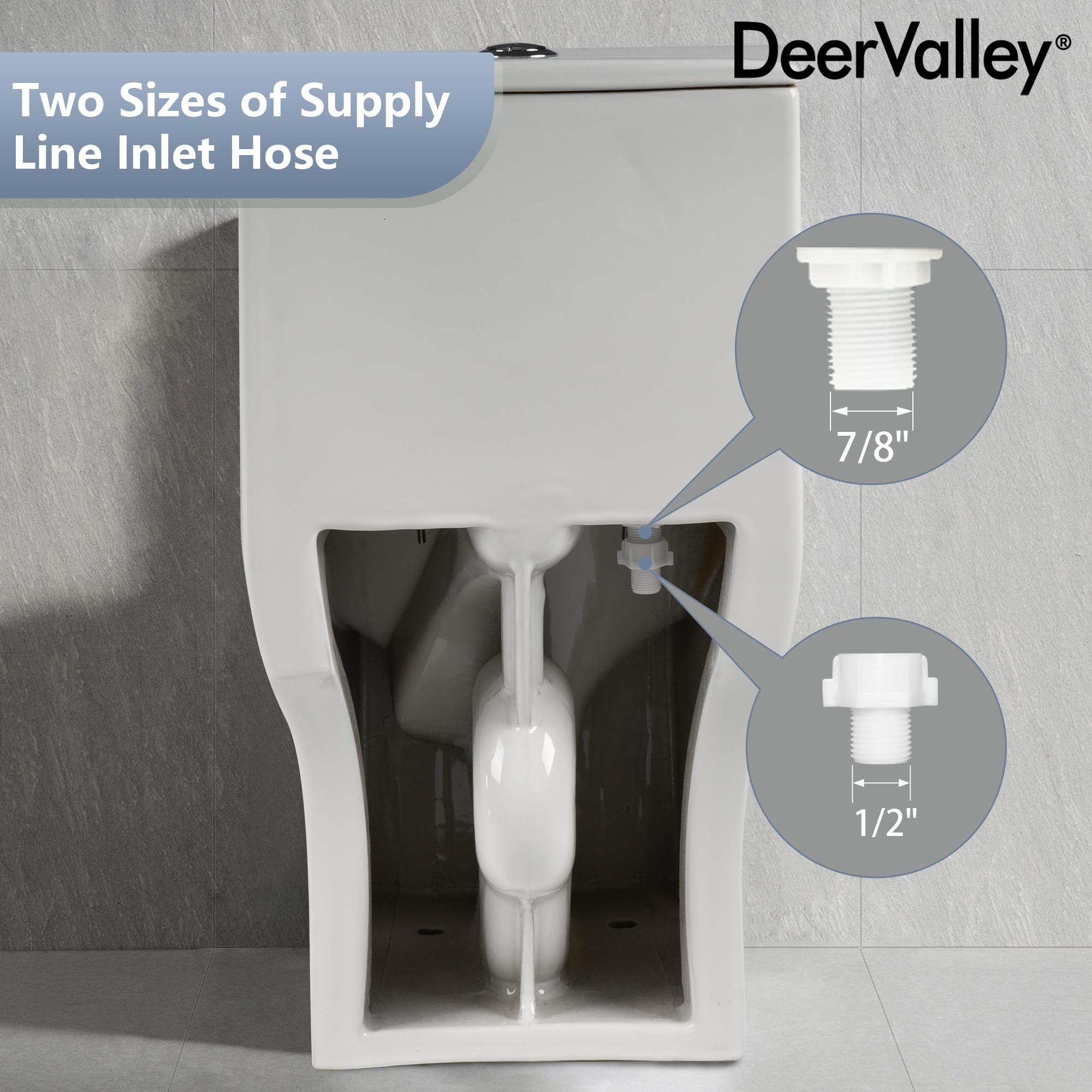 One Piece Toilet For Bathroom, Modern Bathroom Toilet with Dual Flush 1.1/1.6 Gpf Fully Skirted Toilets(Soft Close Seat)