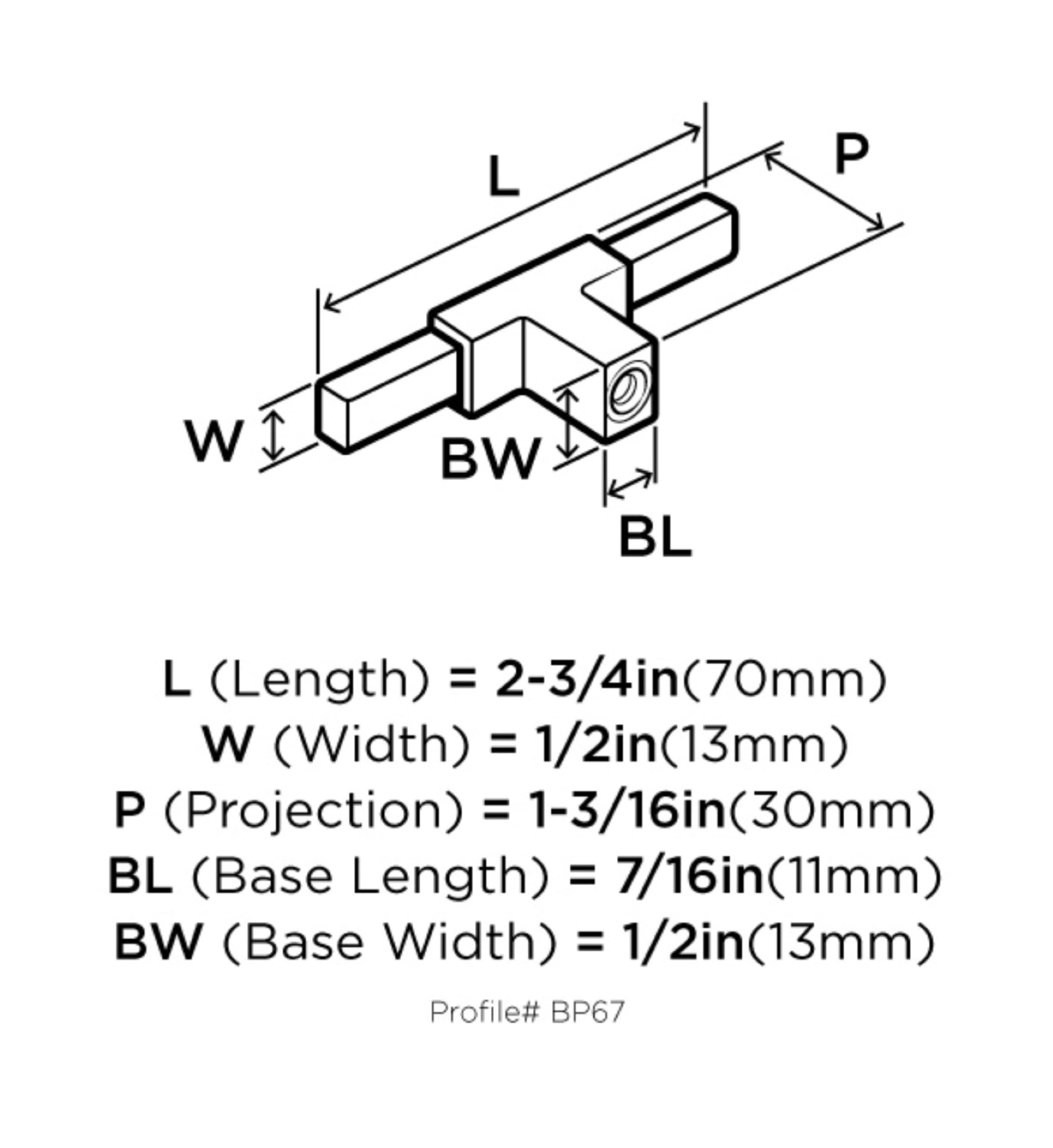 Urbanite 2 5/8" Length Bar Knob