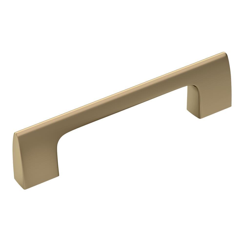 Amerock Riva 3-3/4 inch (96mm) Center-to-Center Golden Champagne Cabinet Pull