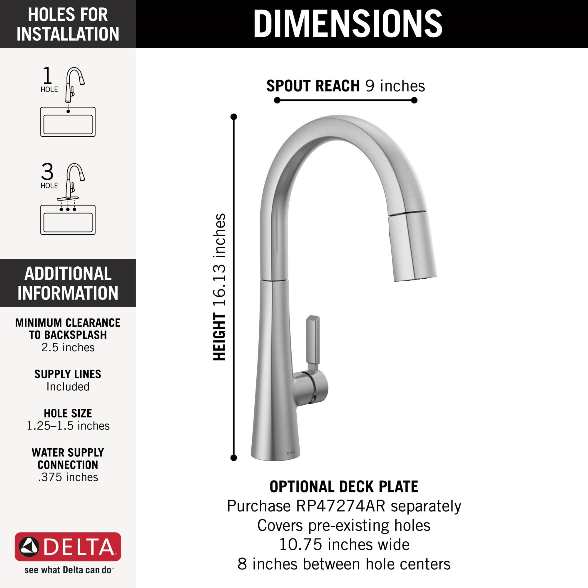 Monrovia Pull Down Single Handle Kitchen Faucet