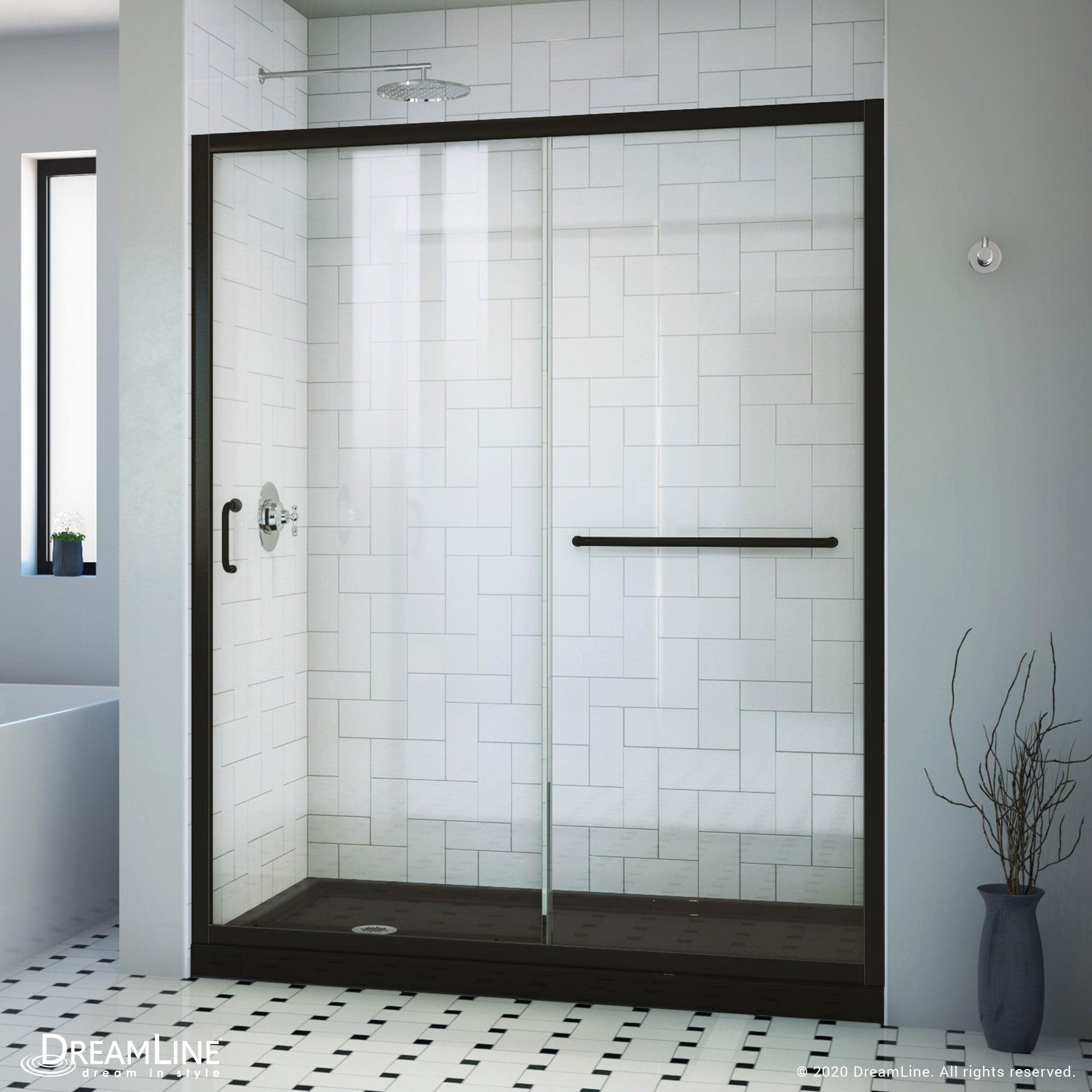 Infinity-Z 60" W x 74.75" H Framed Sliding Shower Kit