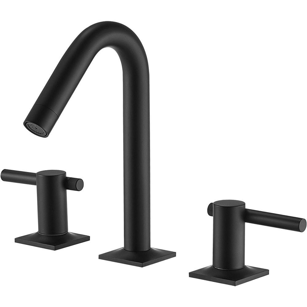 Widespread 2-handle Bathroom Faucet with Drain Assembly