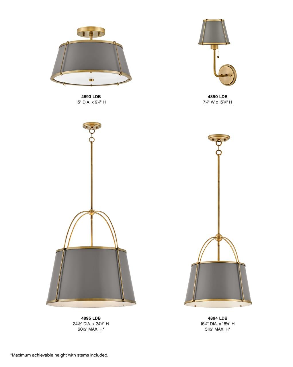 Hinkley Lighting - Clarke - 1 Light Medium Pendant in Traditional-Transitional