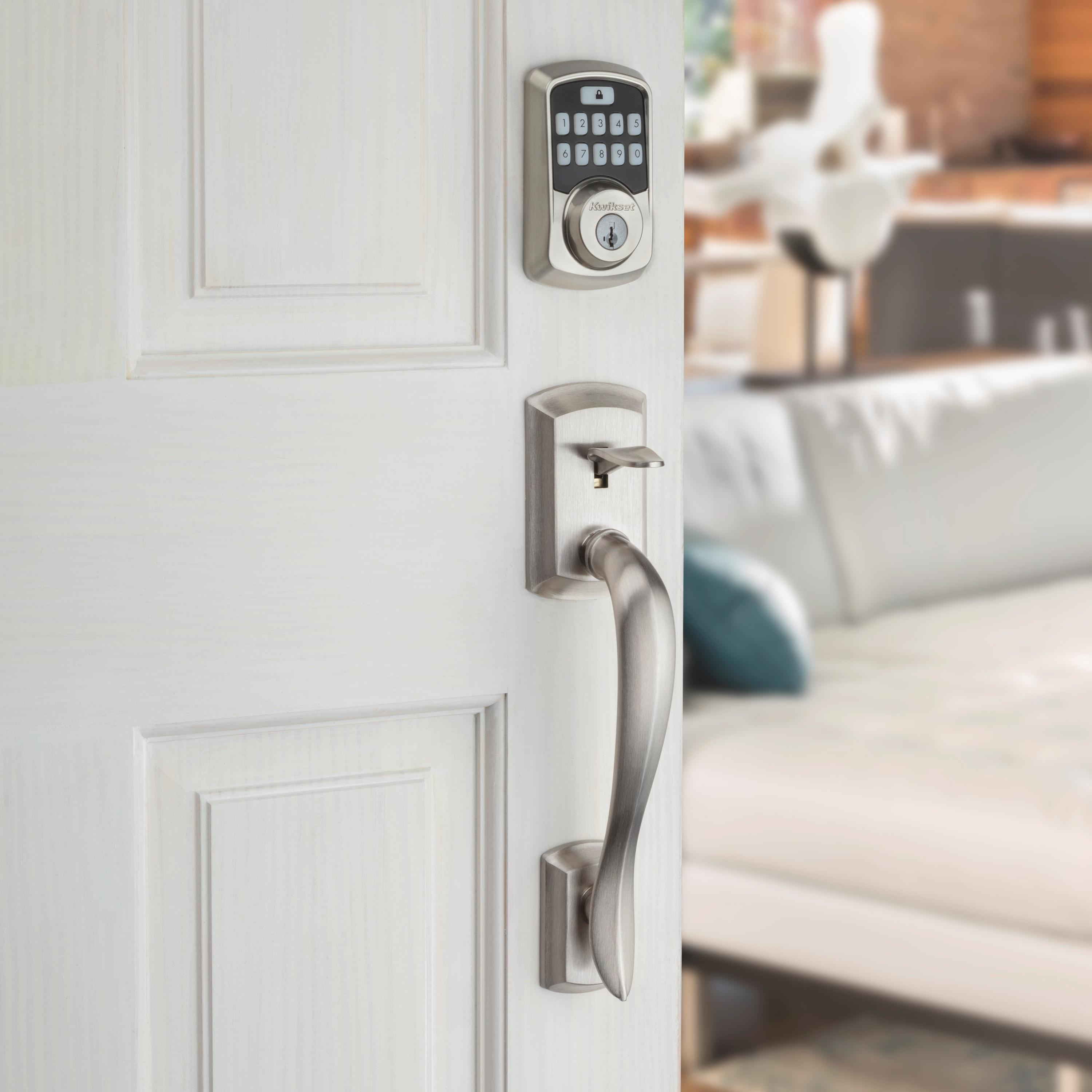Kwikset Aura Bluetooth Enabled Smart Lock In Satin Nickel, Model # 99420-001