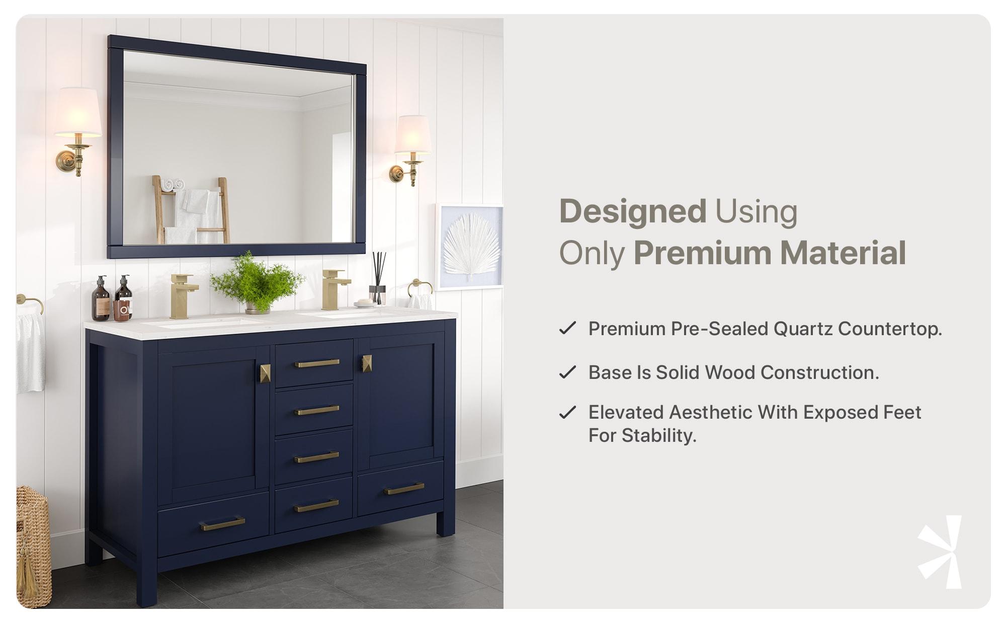 Eviva London 48" Double Bathroom Vanity Set