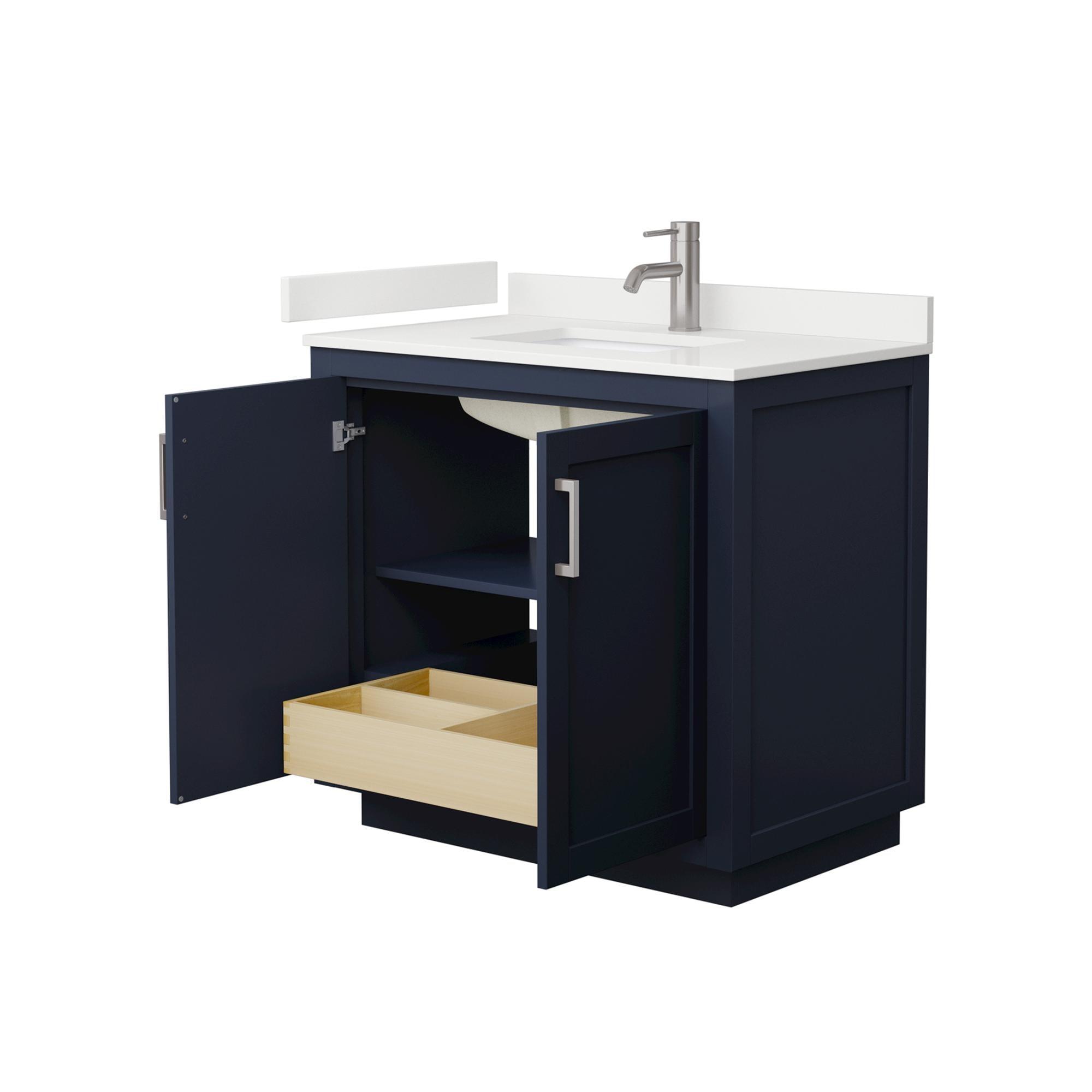 Miranda 36" Freestanding Single Bathroom Vanity with Quartz Top