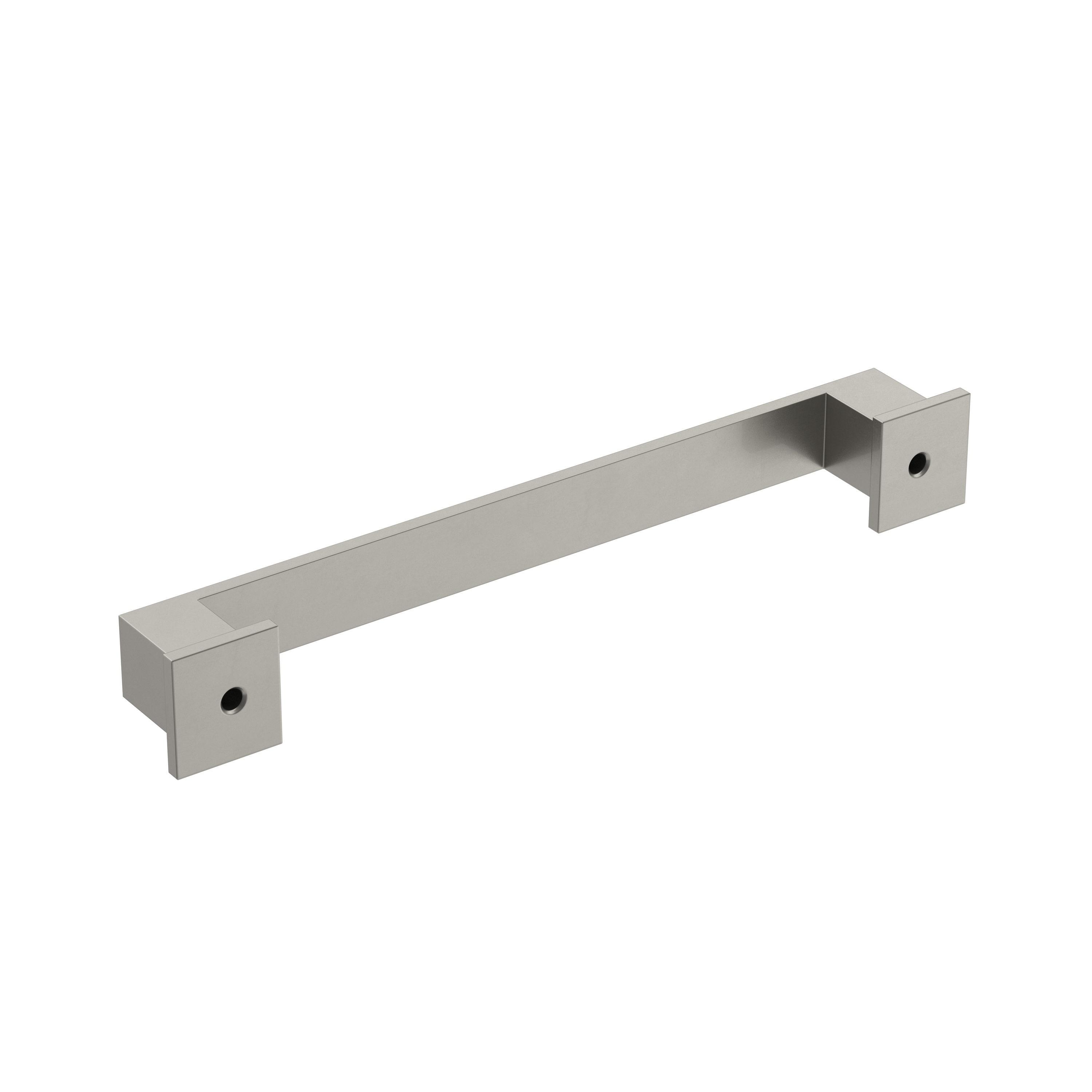 Amerock Appoint 5-1/16 inch (128mm) Center-to-Center Satin Nickel Cabinet Pull