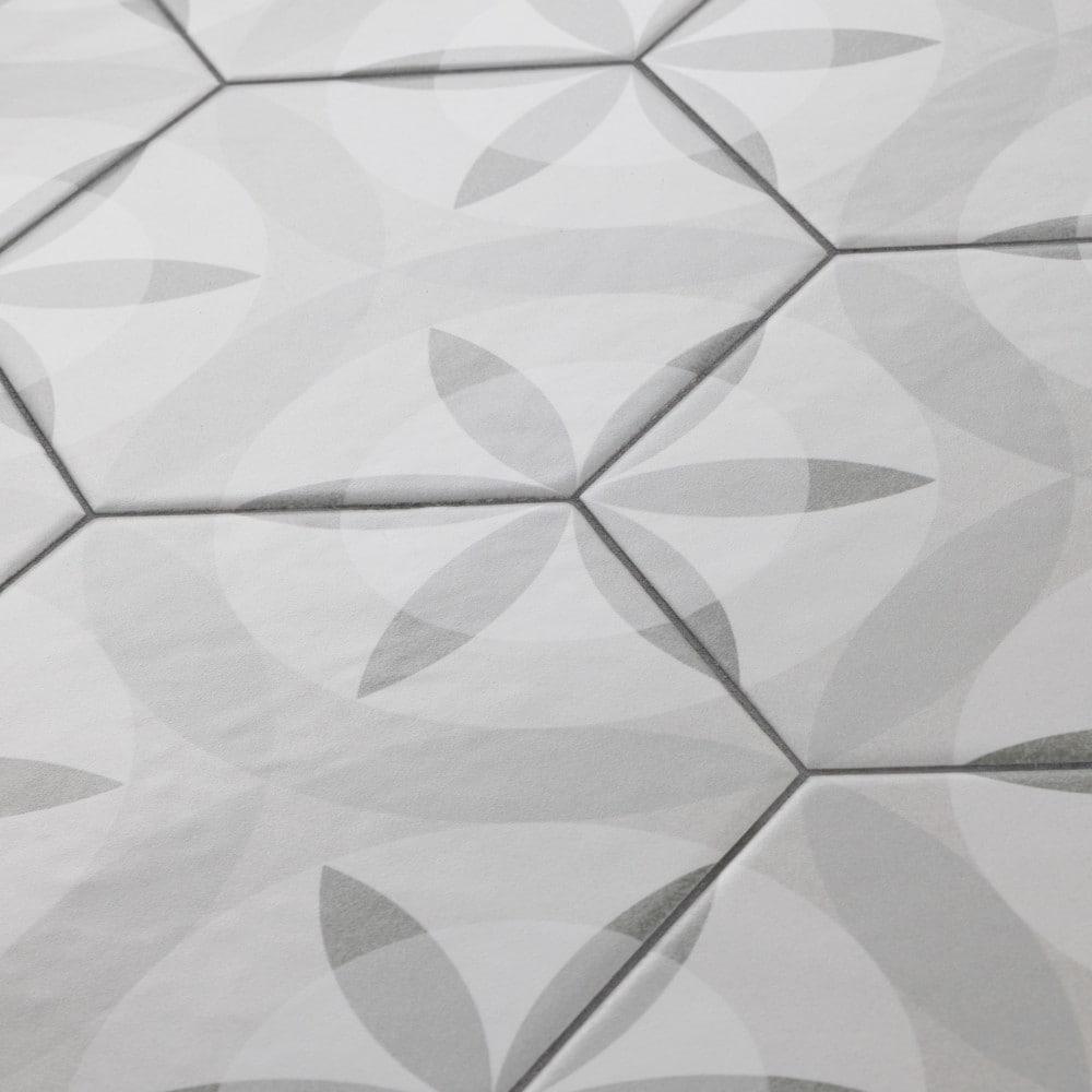 Hexatile 7"x 8" Porcelain Moroccan Wall & Floor Tile