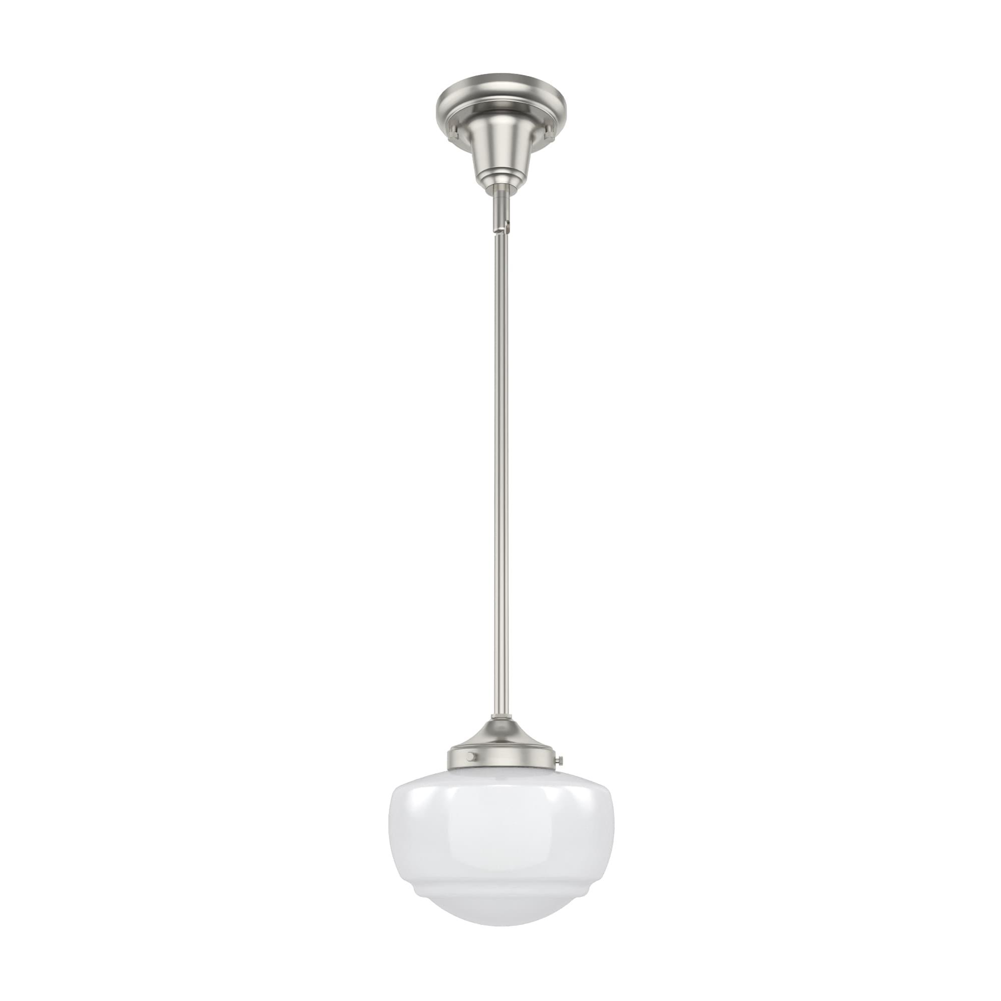 Saddle Creek 1 - Light Single Schoolhouse Pendant with Glass