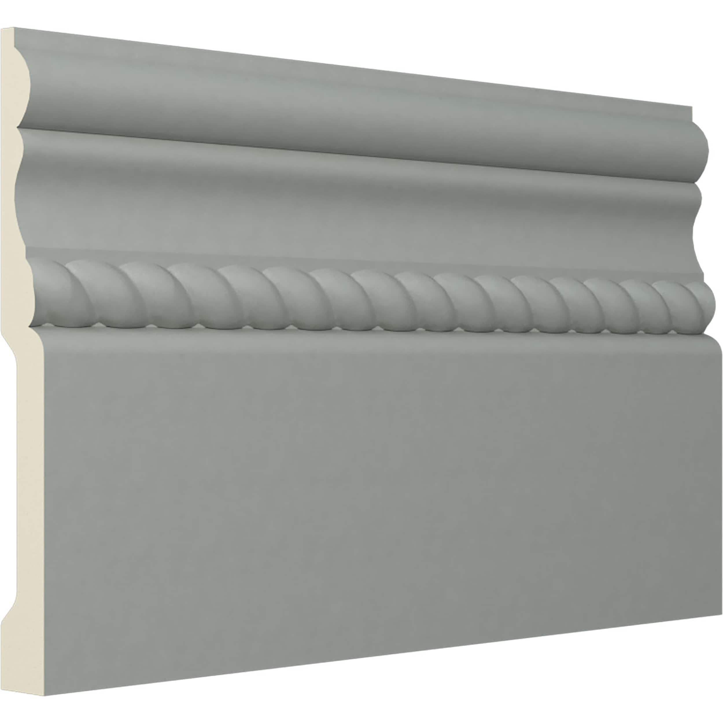Ekena Millwork Oslo Rope Baseboard Moulding (2-Pack)