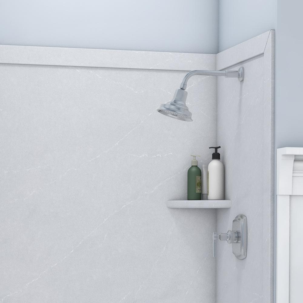 FlexStone Elegance 3-Panel 48"W x 36"D x 80"H Alcove Shower Surround