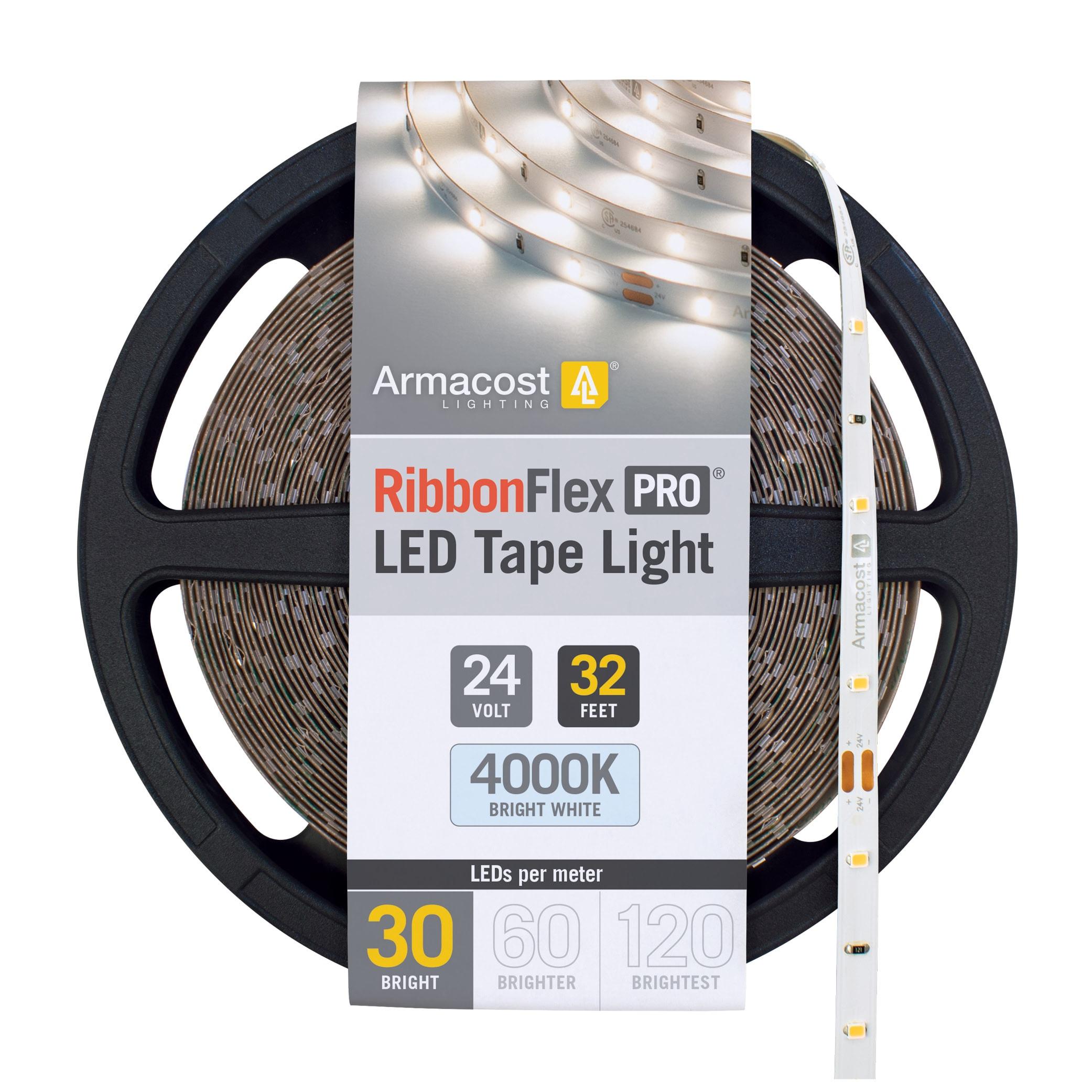 Armacost Lighting RibbonFlex Pro, 24V, 4000K, 30LEDs/M, IP20, 10M Under Cabinet Strip Light 154250