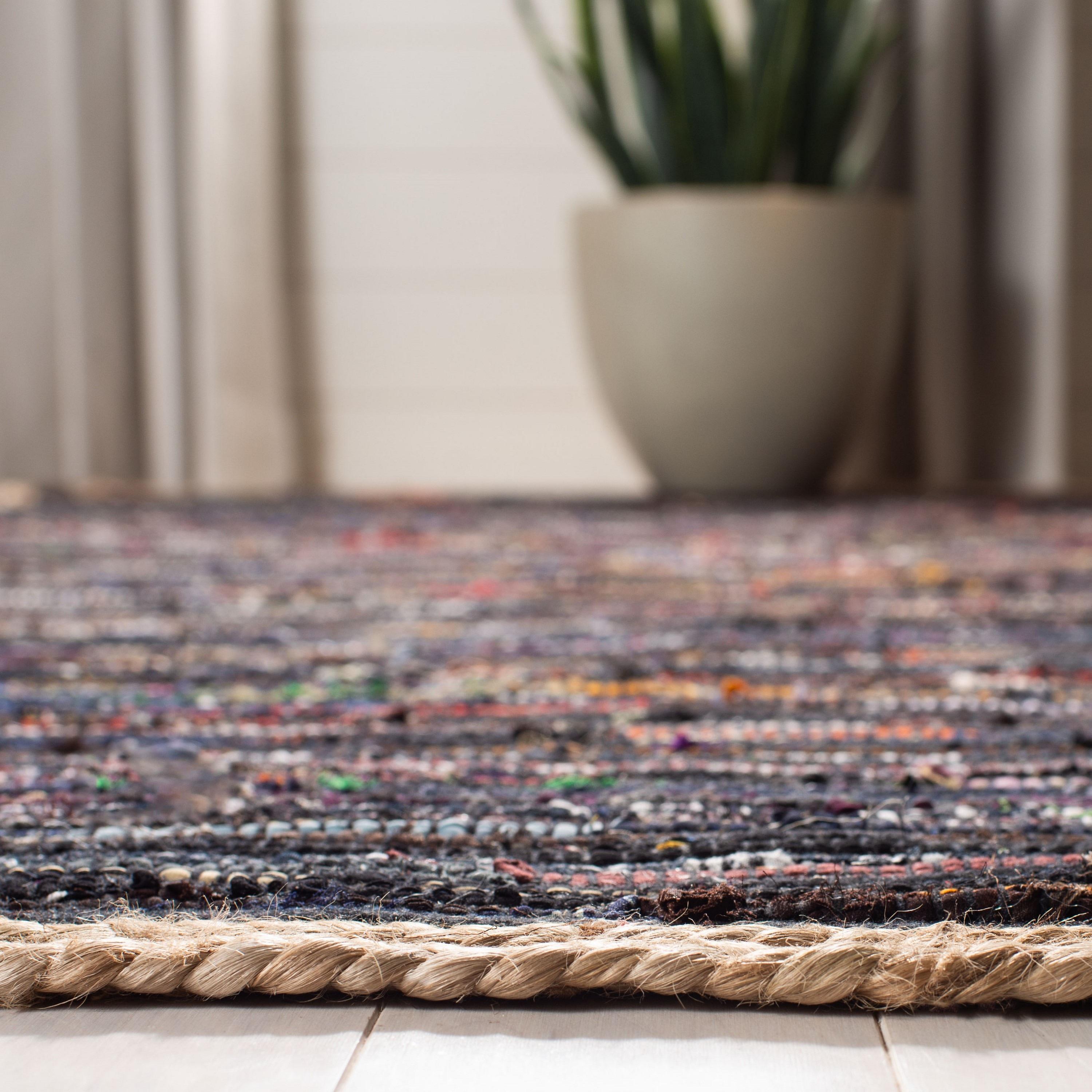 Montauk MTK960 Hand Woven Area Rug - Black/Natural - 5'x8' - Safavieh.