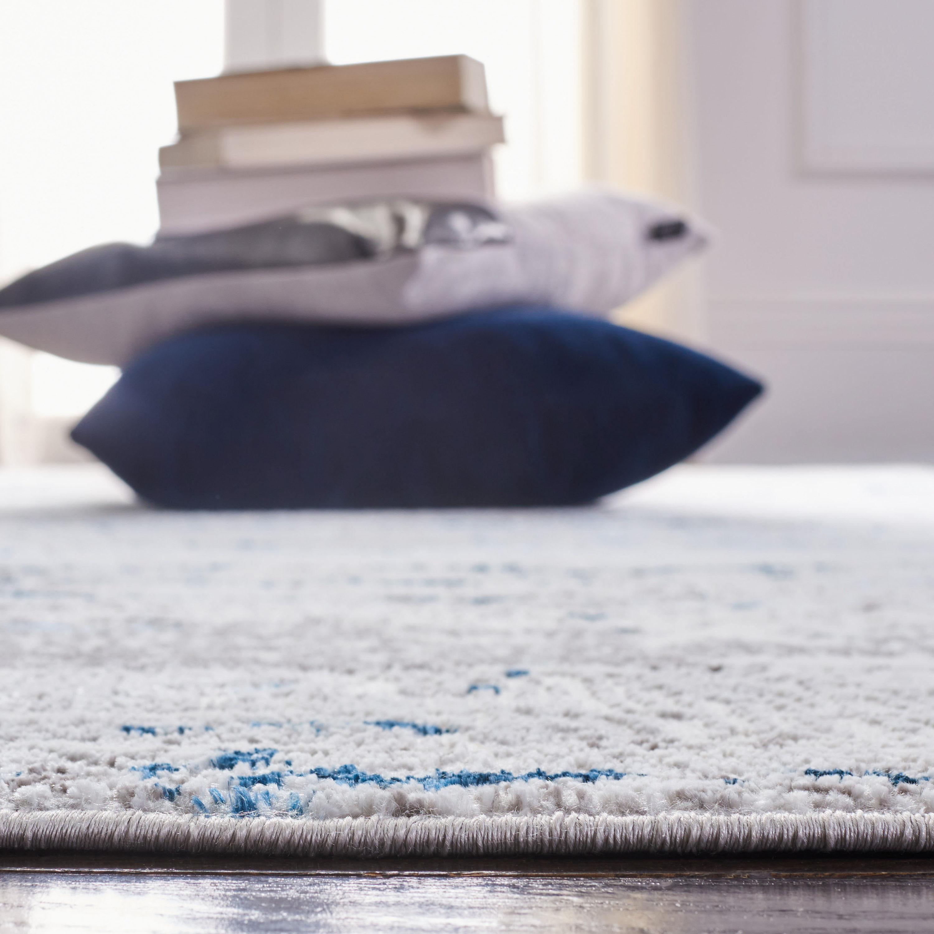 Amelia ALA271 Machine Made Indoor Area Rug - Grey/Blue - 9'x12' - Safavieh