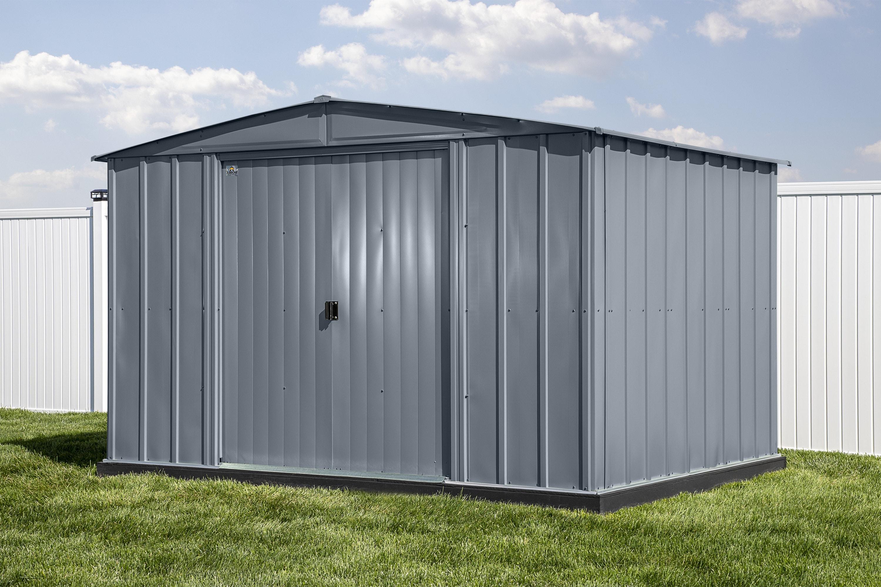Arrow 10 ft. W x 8 ft. D Metal Storage Shed