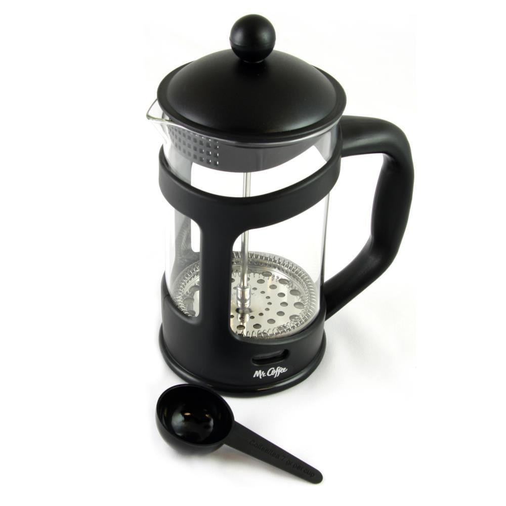 Gibson 3.5-Cup Mr Coffee Brivio French Press Coffee Maker with Plastic Lid