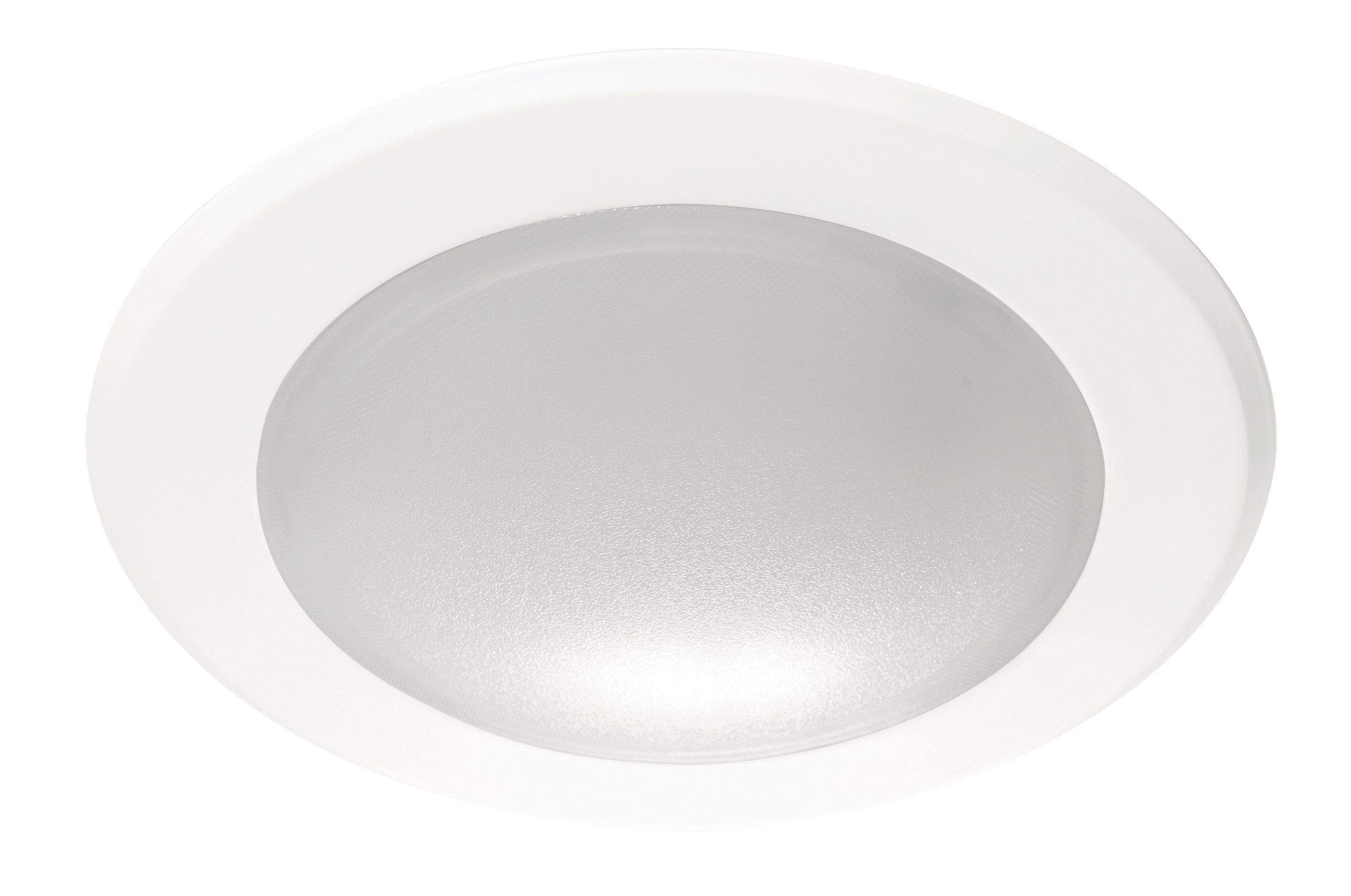 Slim White Aluminum 6" LED Flush Mount Ceiling Light