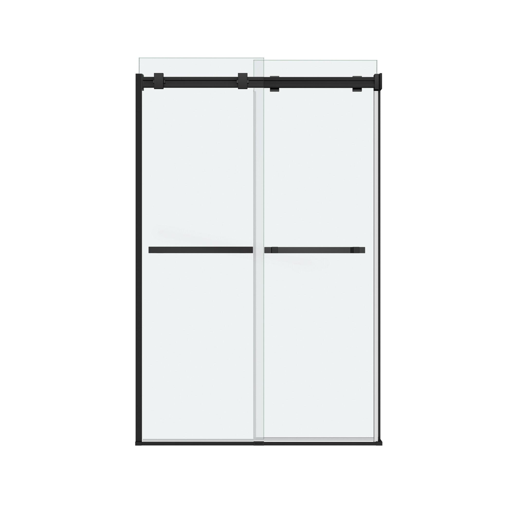 Maax Bath 136271-900-340-000 44-47 x 70.5-74 in. 8 mm Duel Sliding Shower Door - Matte Black