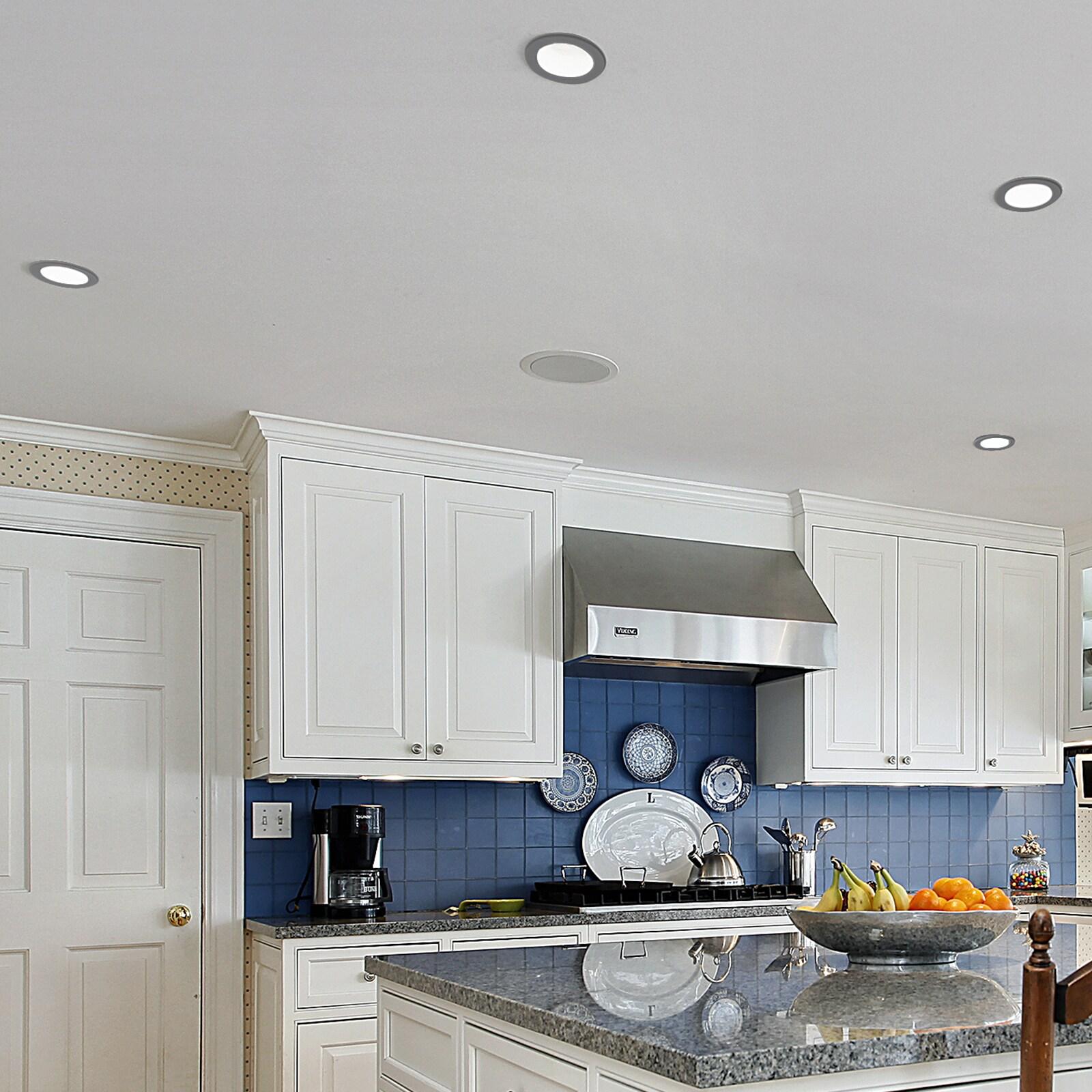 4'' Selectable Color Temperature Dimmable Air-Tight IC Rated LED Canless Recessed Lighting Kit