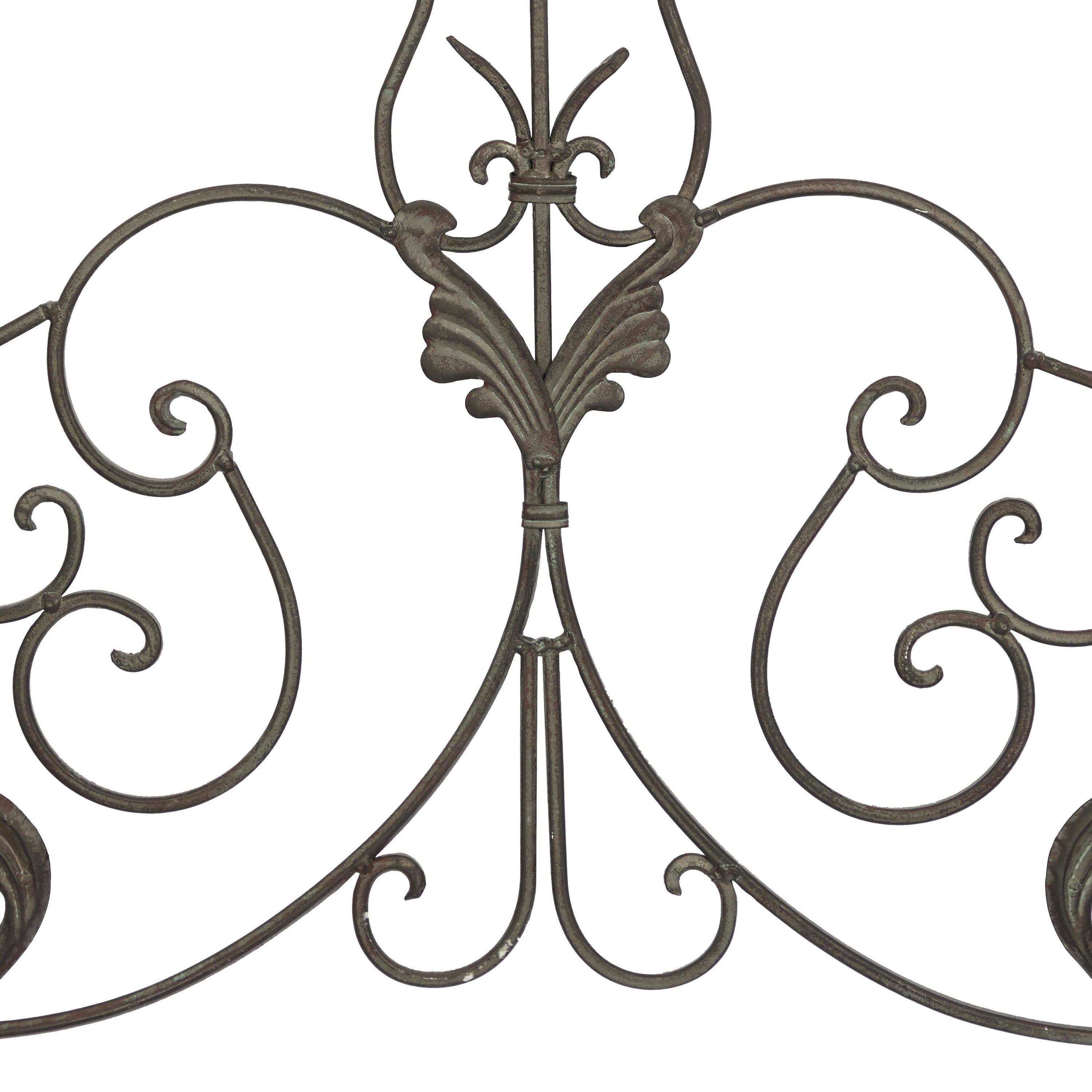 DecMode Indoor Brown Metal Rustic Wall Decor