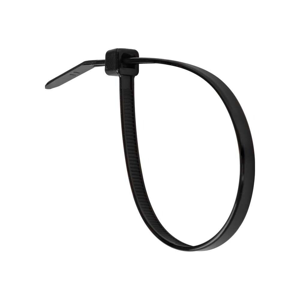 Klein Tools 450-200 100-Piece 7.75 in. 50 lbs. Tensile Strength Heavy Duty Nylon Cable Zip Tie Set - Black