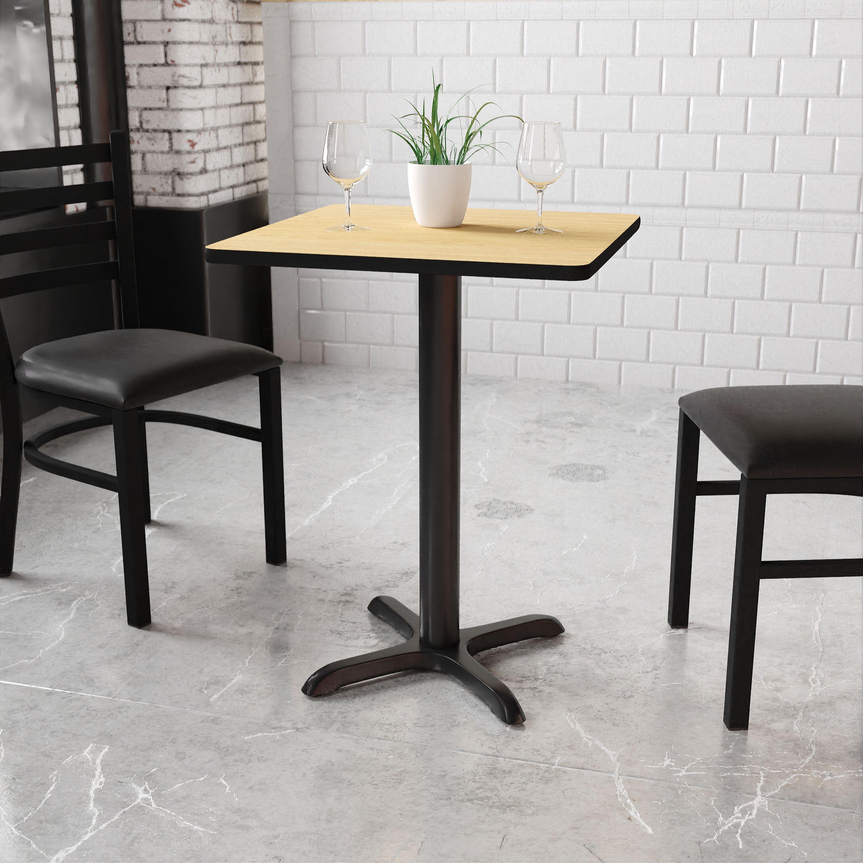 Flash Furniture Laminate Table Top with Table Height Base