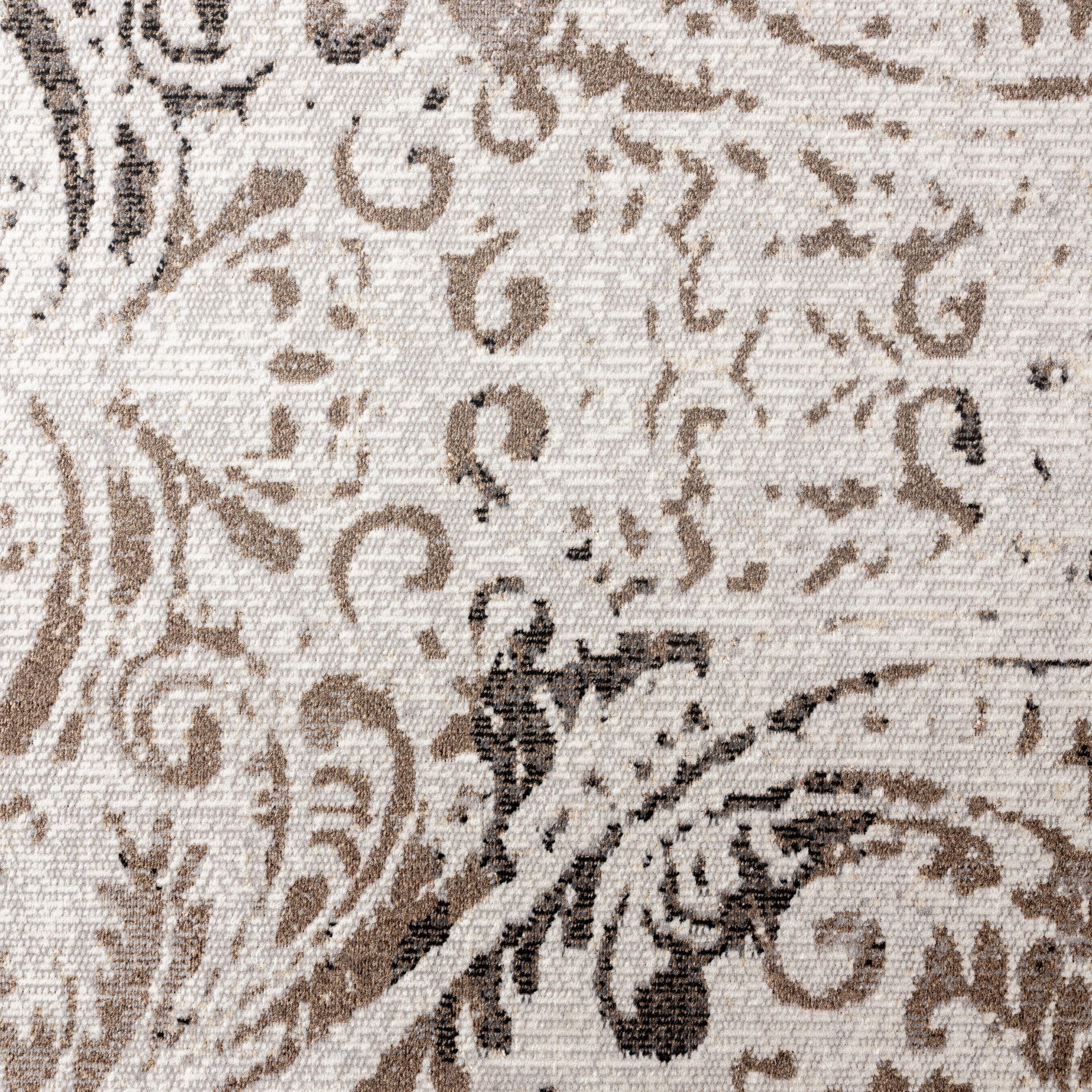 NICOLE MILLER NEW YORK Patio Sofia Juniper Paisley Indoor/Outdoor Area Rug, Ivory/Mustard