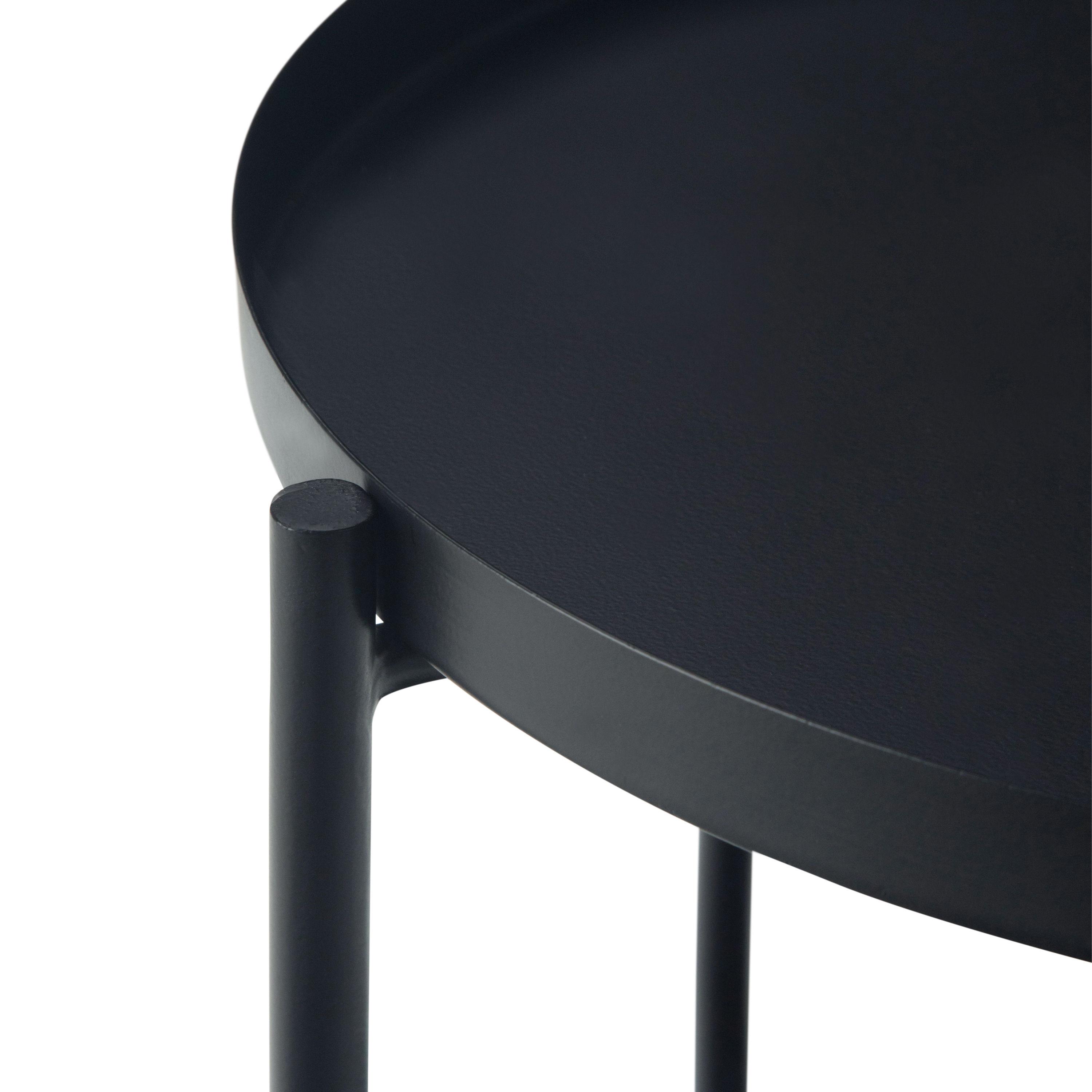 Simpli Home Monet Industrial 17 " Metal Metal End Table in Black