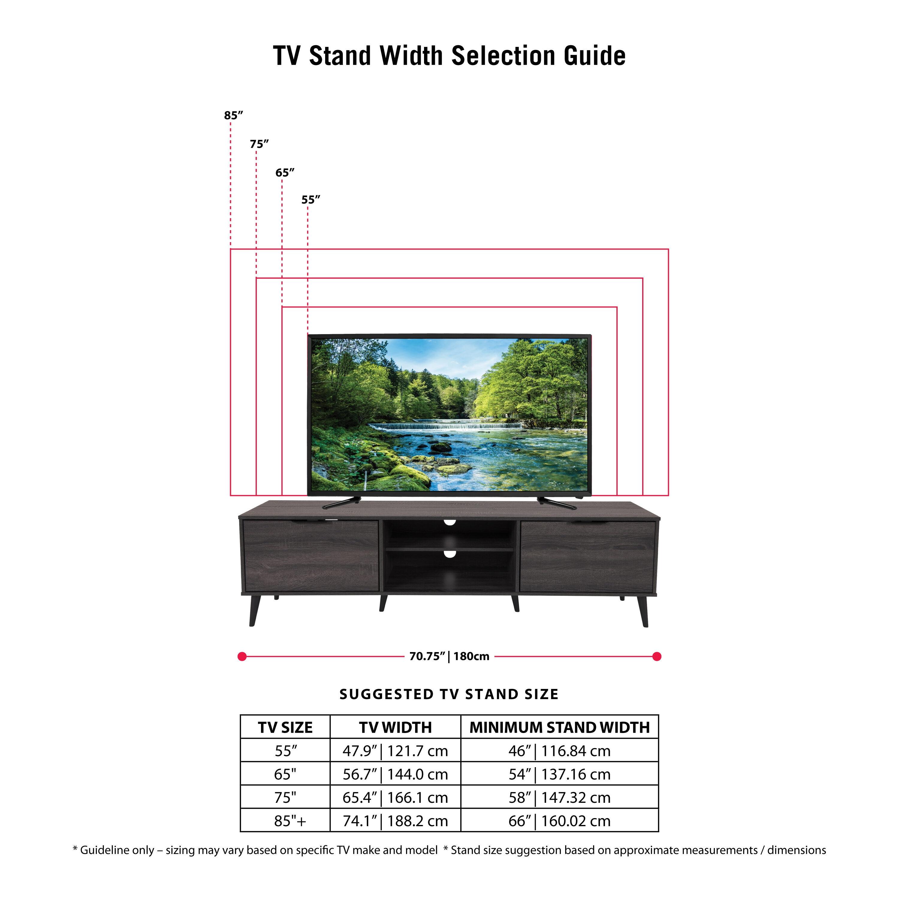 TV Stand with Storage for TVs up to 85"