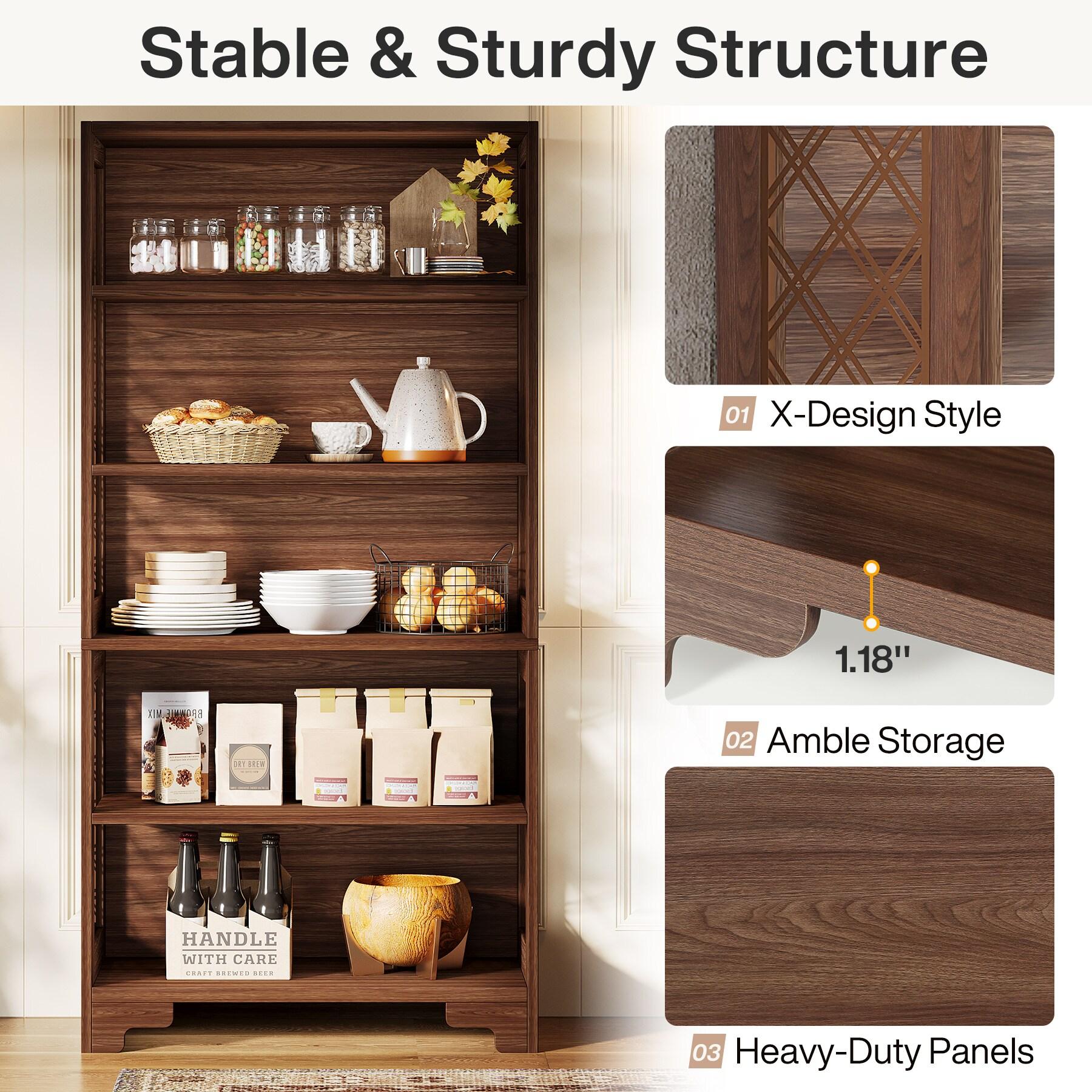 Everly Quinn Edlira Etagere Storage Bookcase