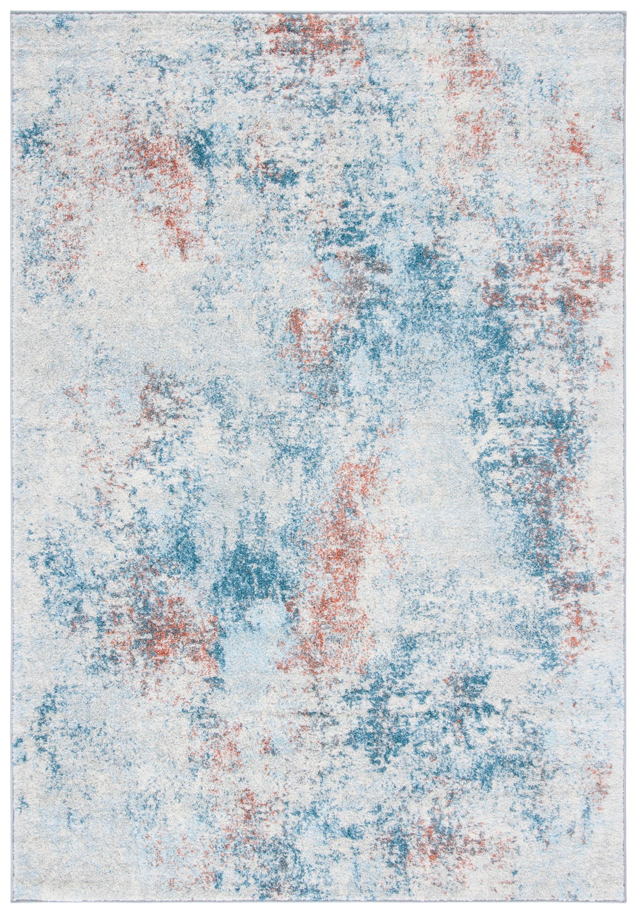 Tulum TUL209 Power Loomed Indoor Area Rug - Light Blue/Ivory - 5'3"x7'6" - Safavieh