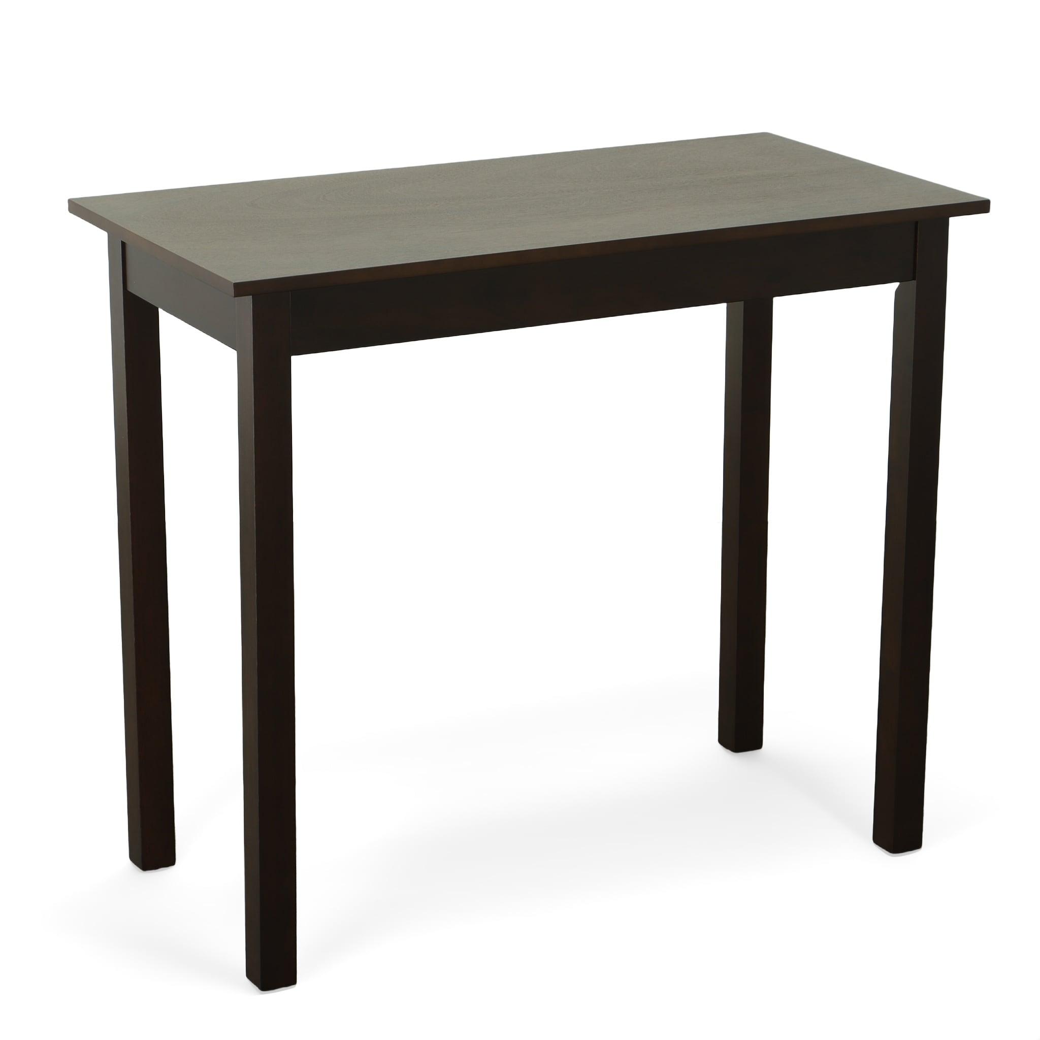 Carolina Living Keegan Pub Bar Espresso: Counter Height Dining Table for 4, Rubberwood Frame