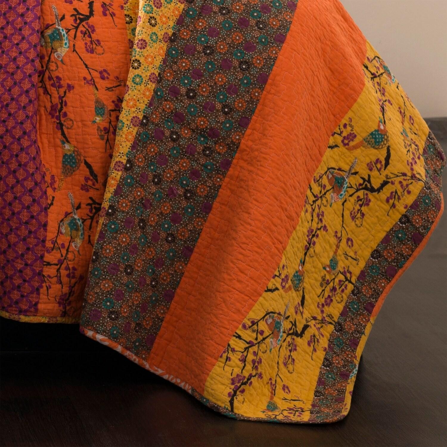 Lush Decor Royal Empire Cotton Reversible 3 Piece Quilt Set