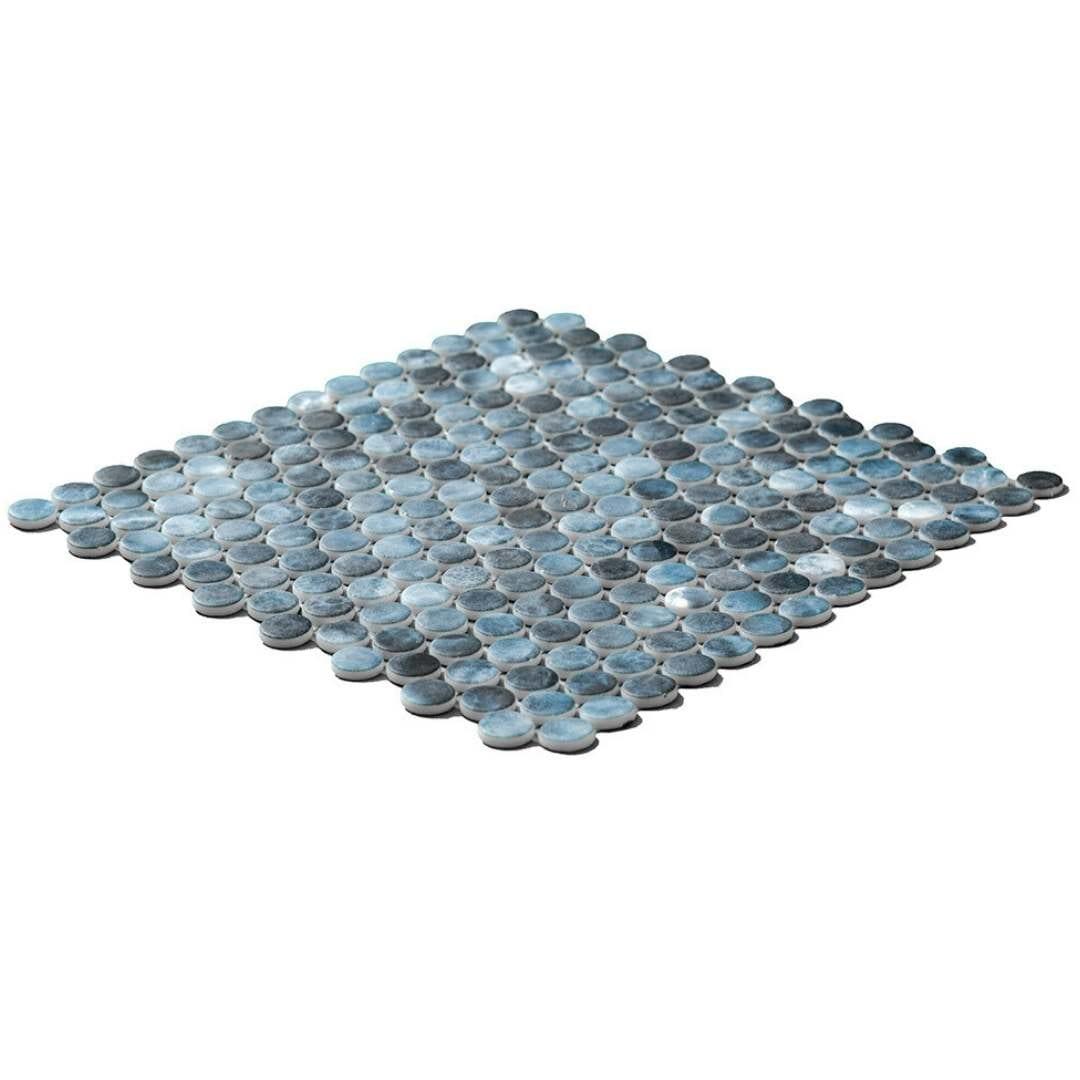 Eterna Penny 12"x12" Recycled Glass Mosaic Tile
